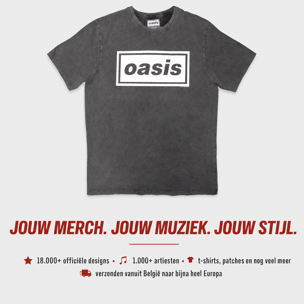 Rockwinkel Facebook ad: Oasis, T-shirt Stone Wash Decca