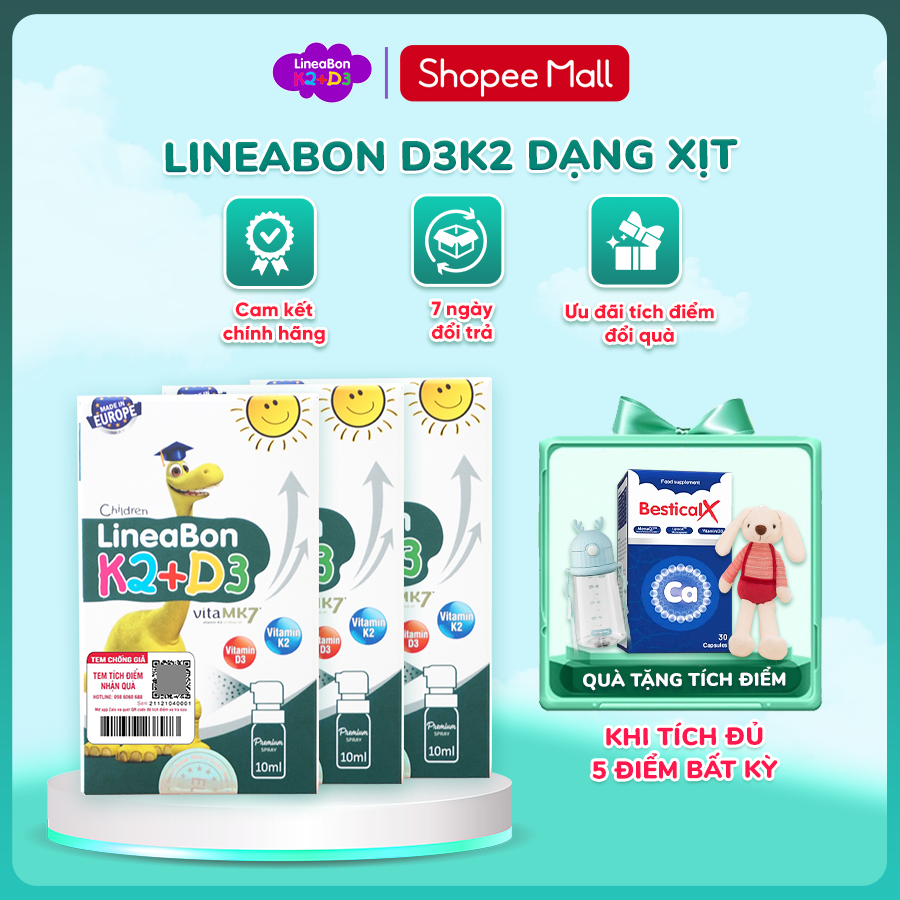 LineaBon - D3K2 Dạng Xịt Cho Trẻ Đi Lớp Facebook ad: Đặt hàng chính hãng tại đây!