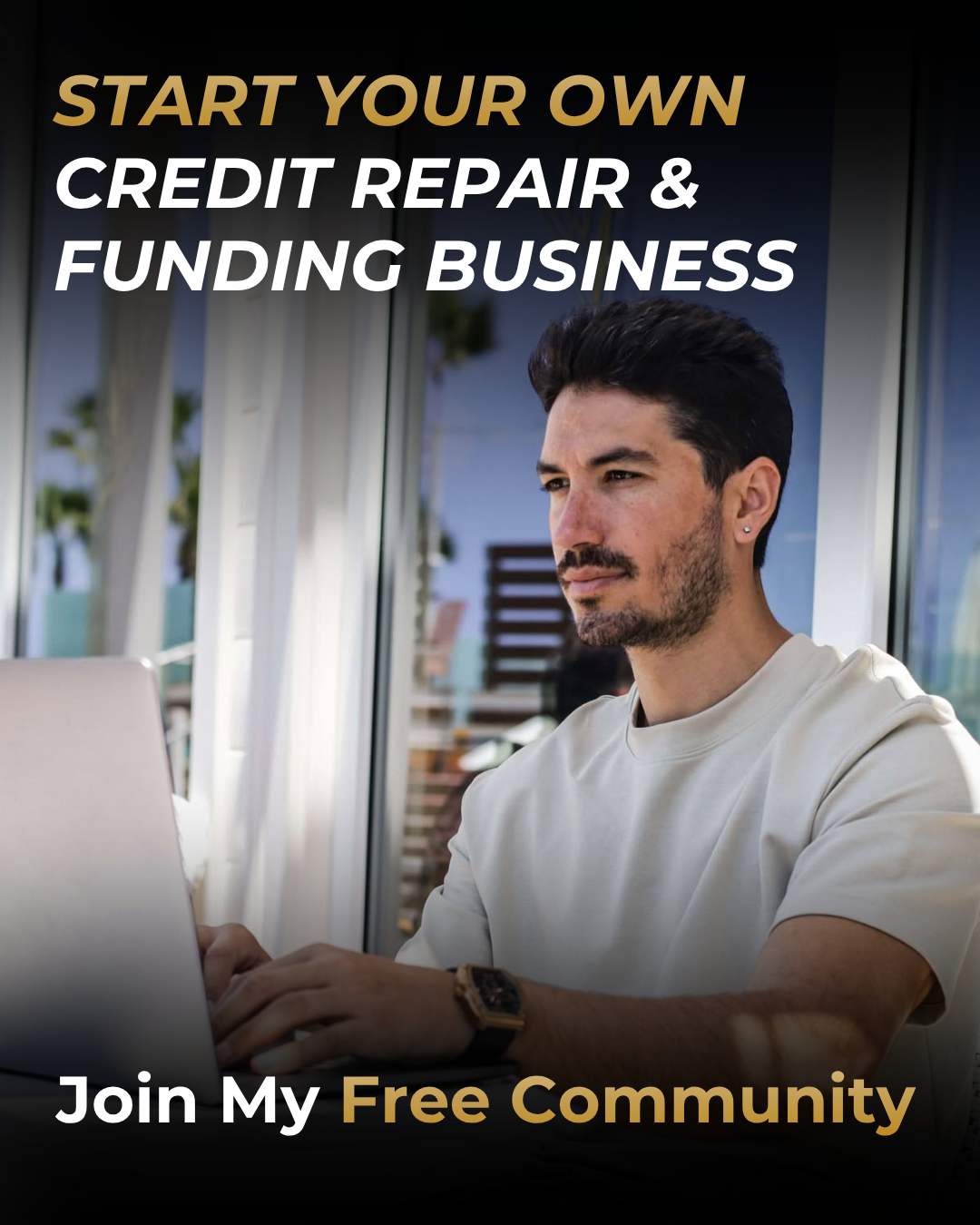 Credit Repair Automation Services. Facebook ad: Join Free Facebook Group