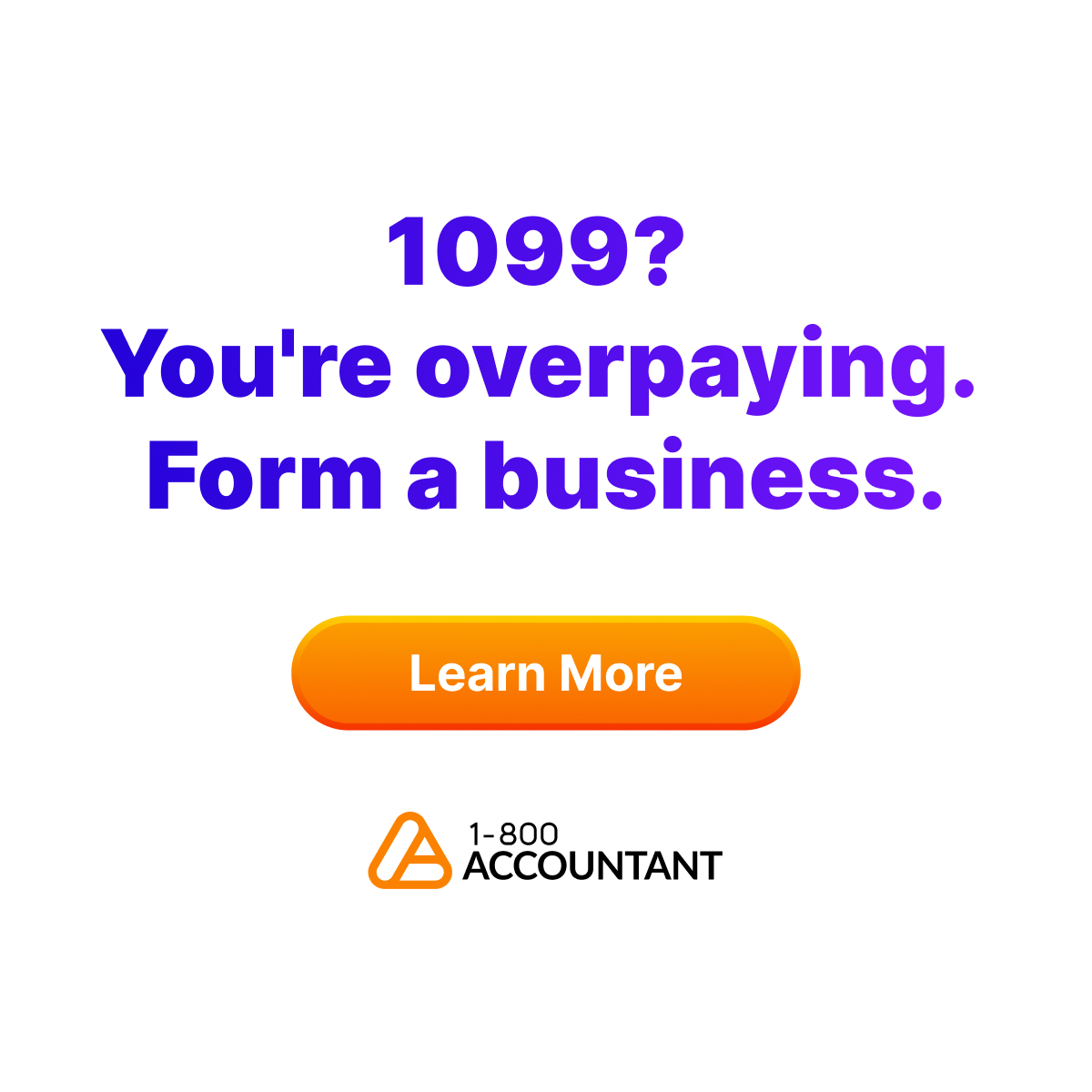 1-800Accountant Facebook ad