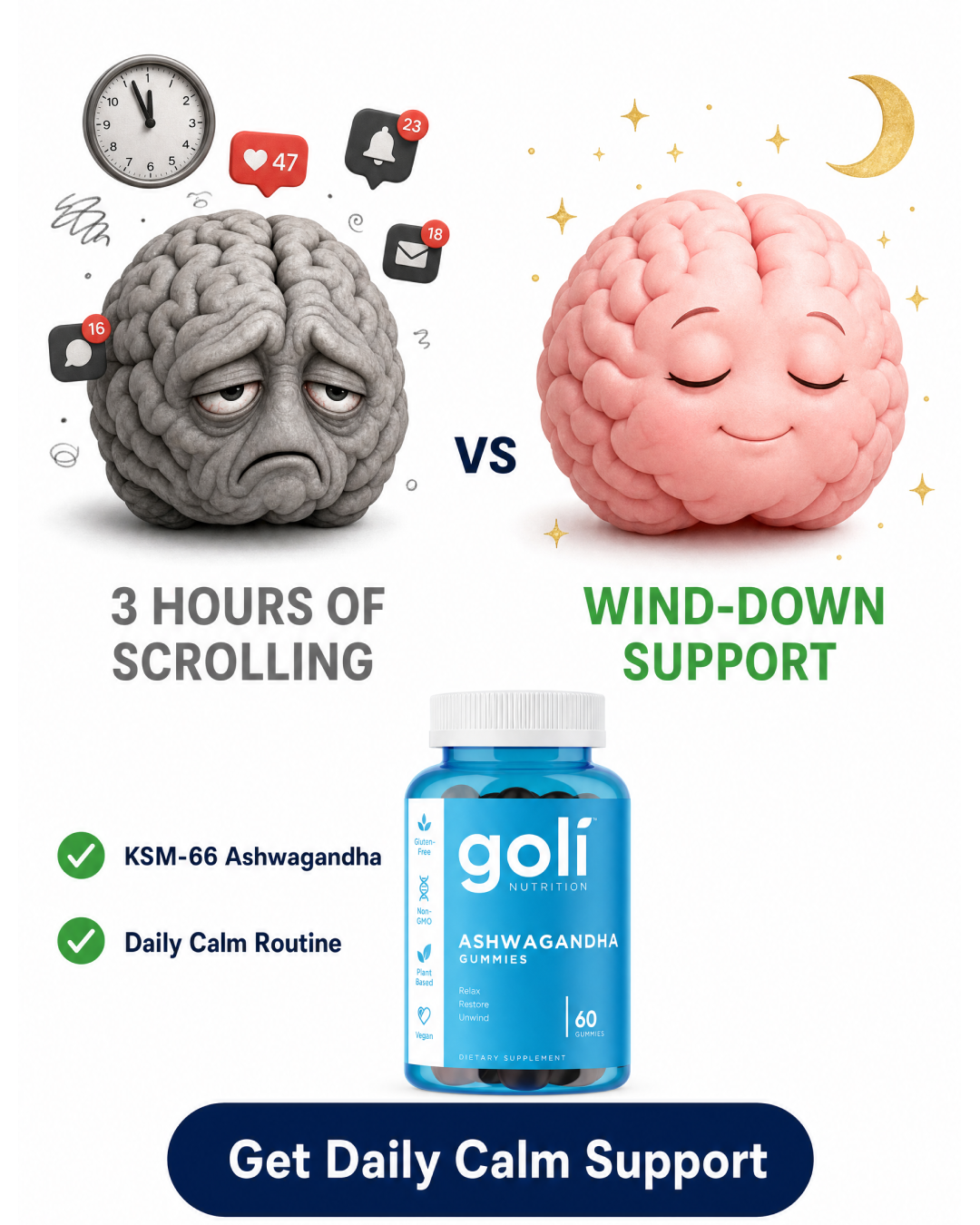 Goli Facebook ad: You Don't Have a Scrolling Problem