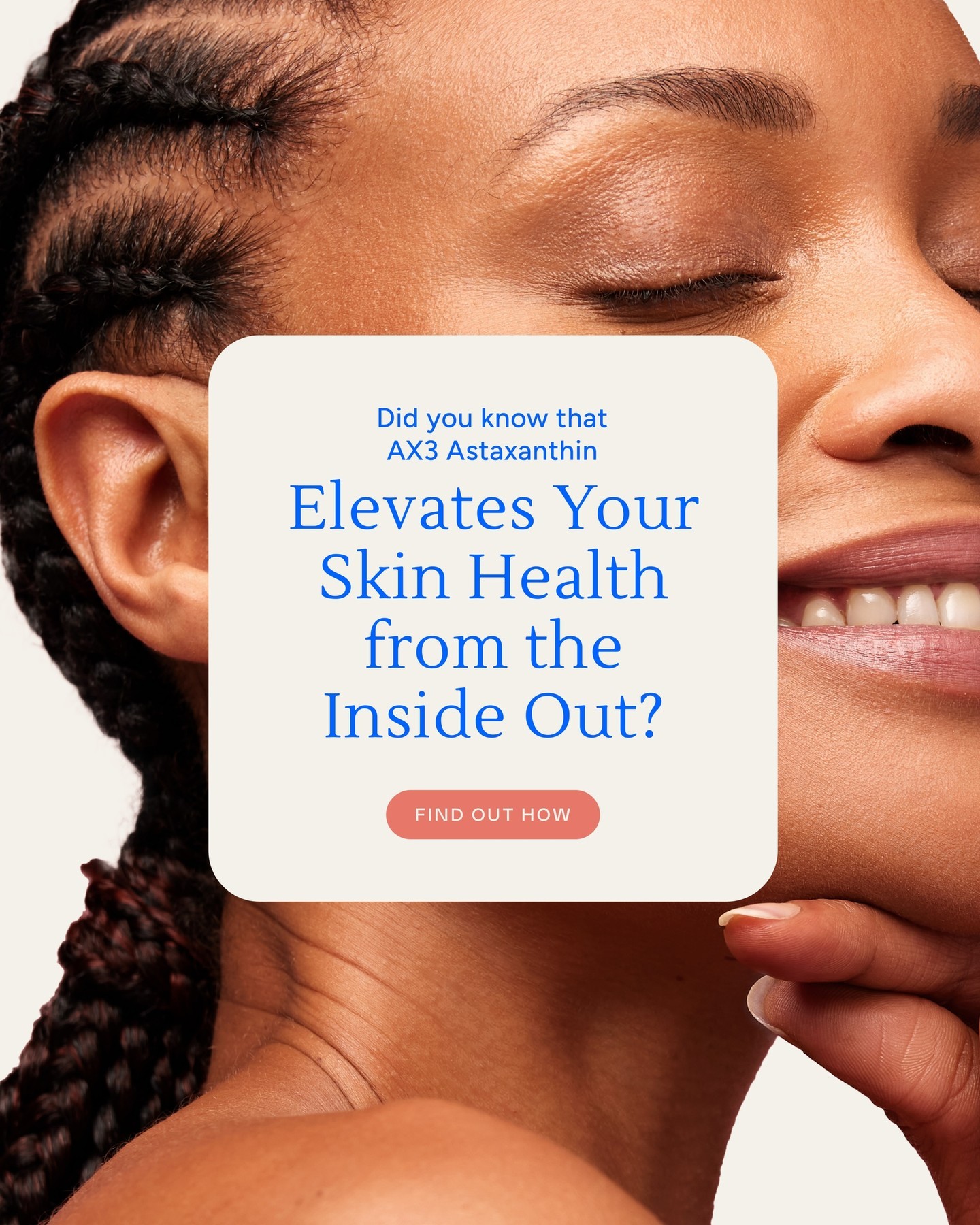 AX3 Facebook ad: When it comes to achieving that healthy glow…