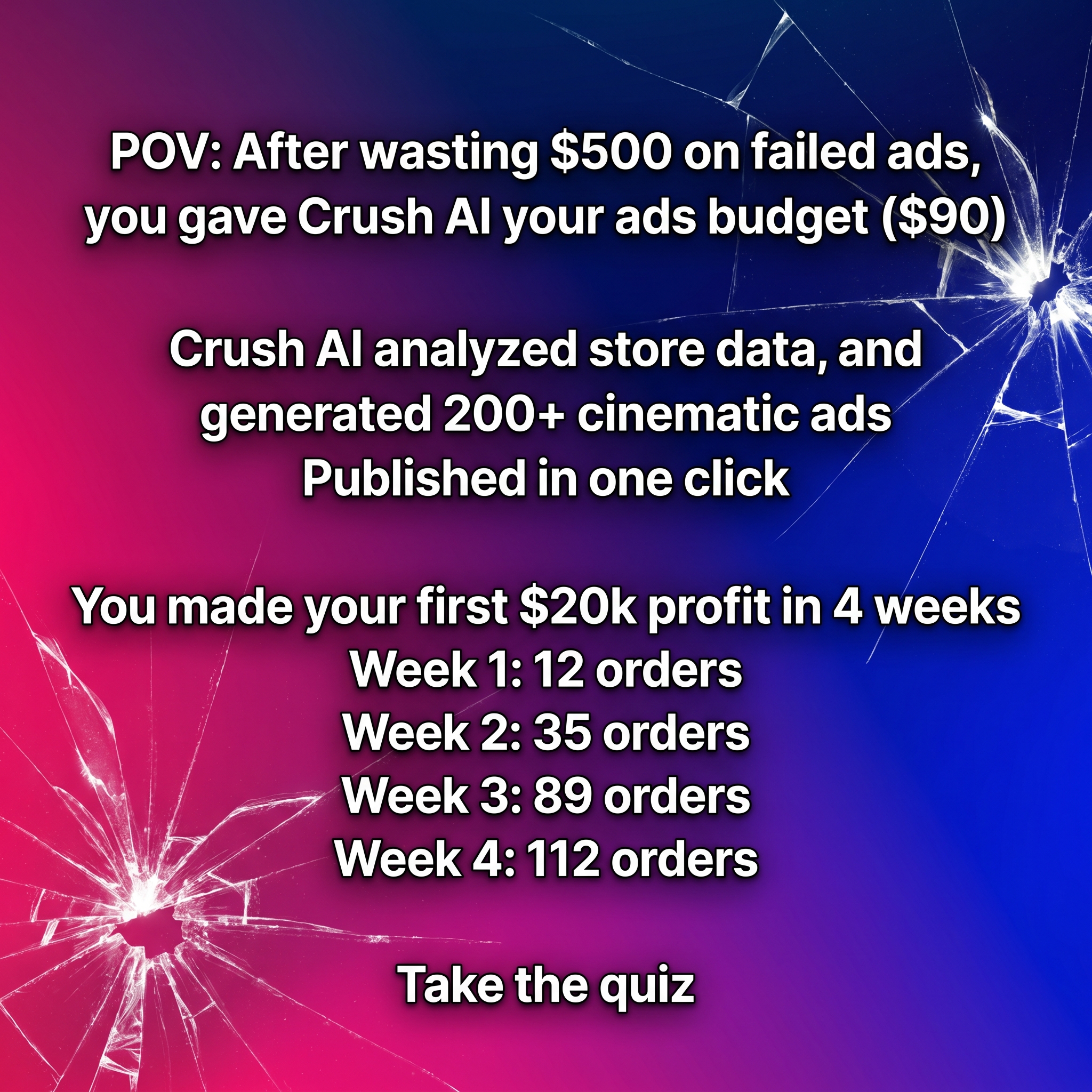 trycrush.ai Facebook ad