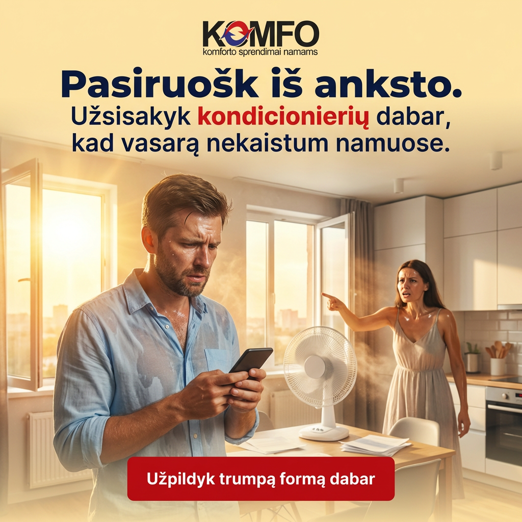 KOMFO - komforto sprendimai namams Facebook ad: Gaukite pasiūlymą dabar!