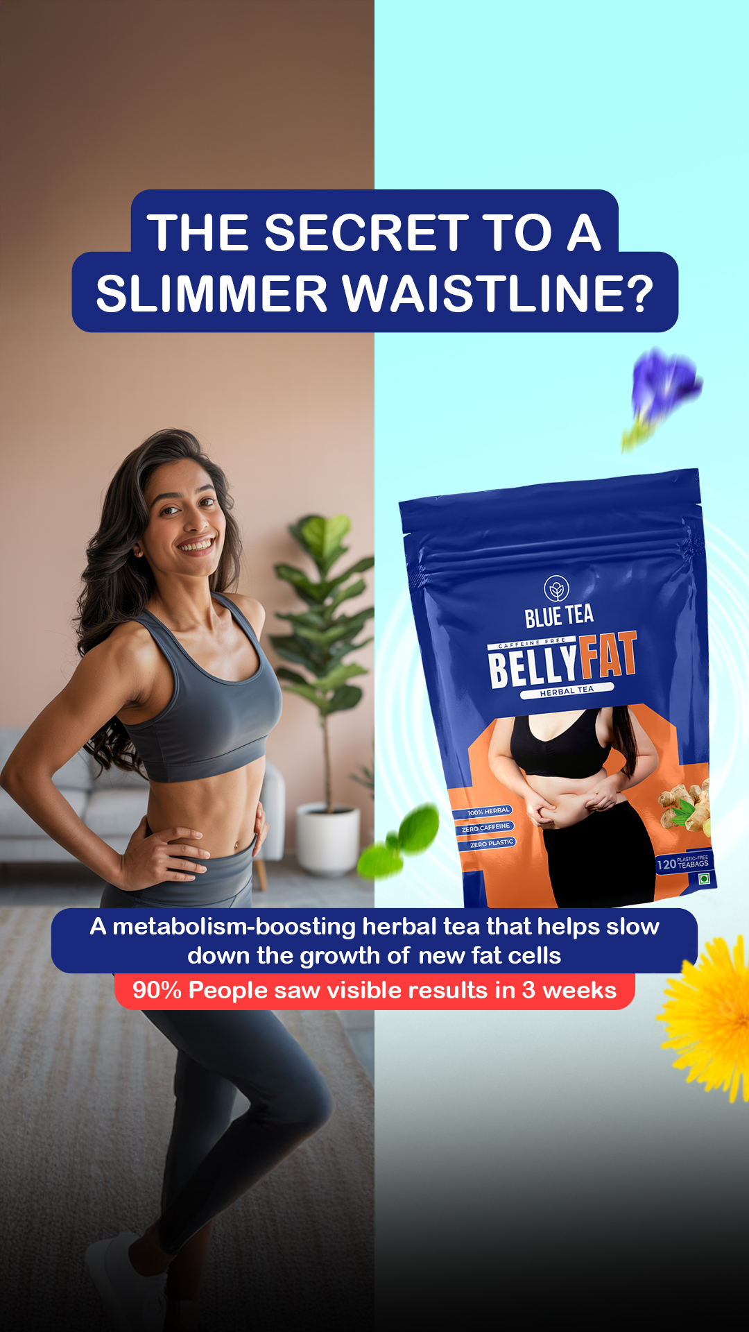 Blue Tea Facebook ad