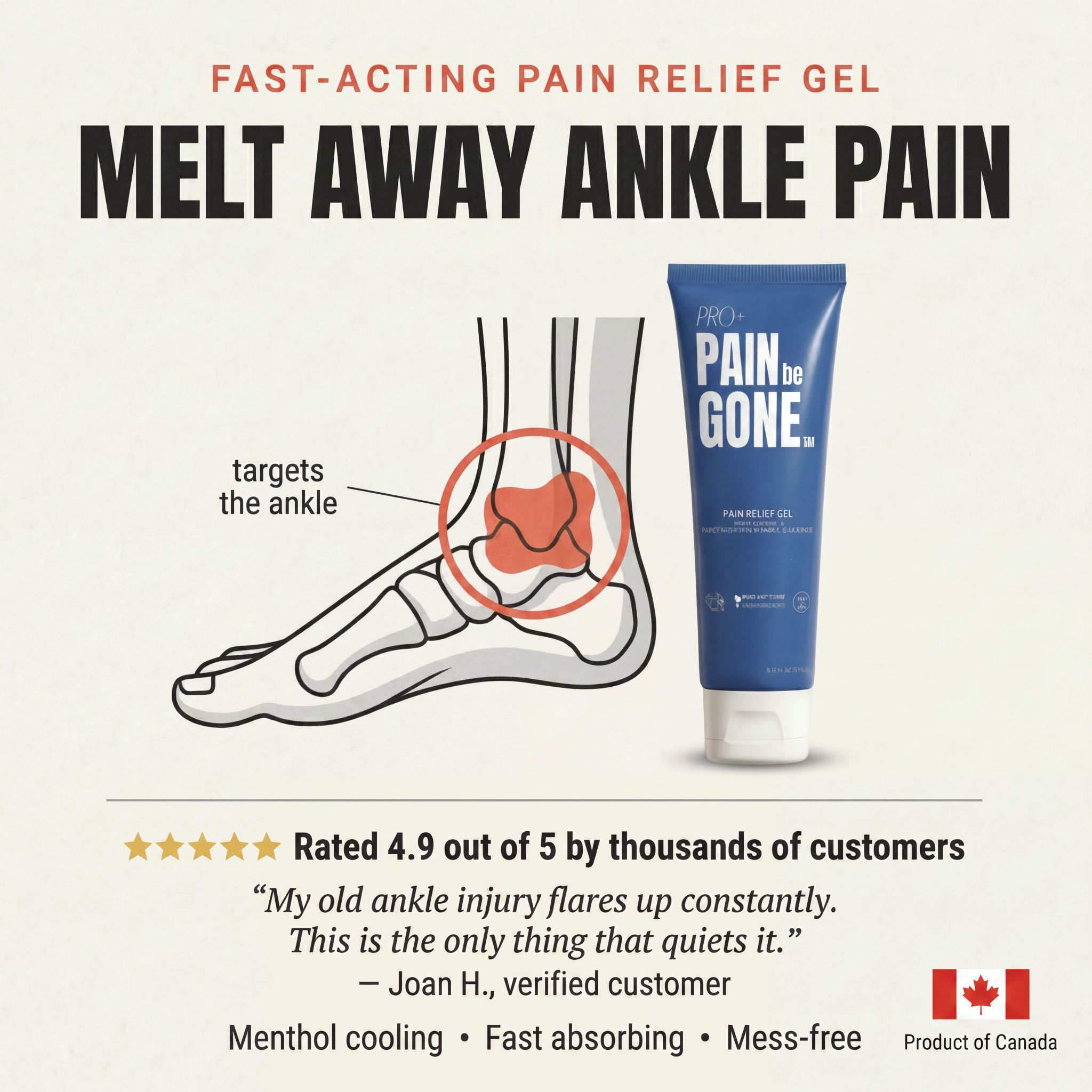 Pain Be Gone Pro Facebook ad
