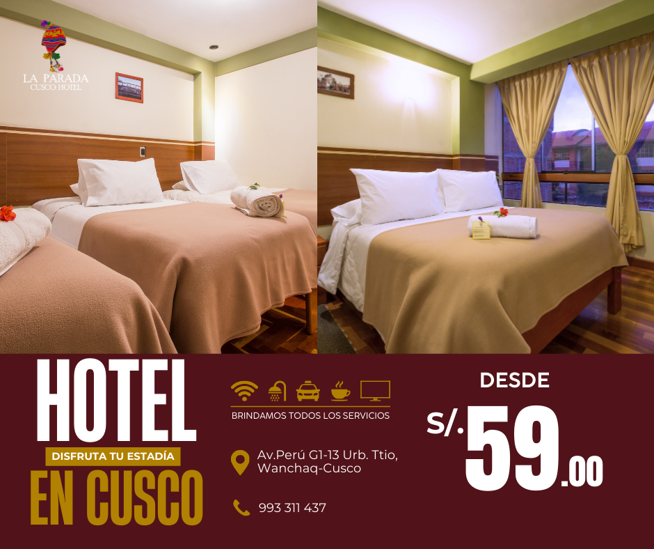 La Parada Hotel Cusco Facebook ad: Hotel en Cusco• Habitaciones amplias y luminosas con…