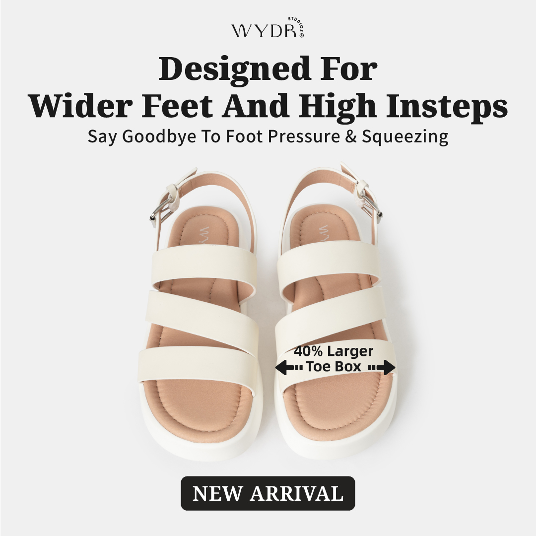 WydrStudios Facebook ad: Wide Fit. Still Chic.