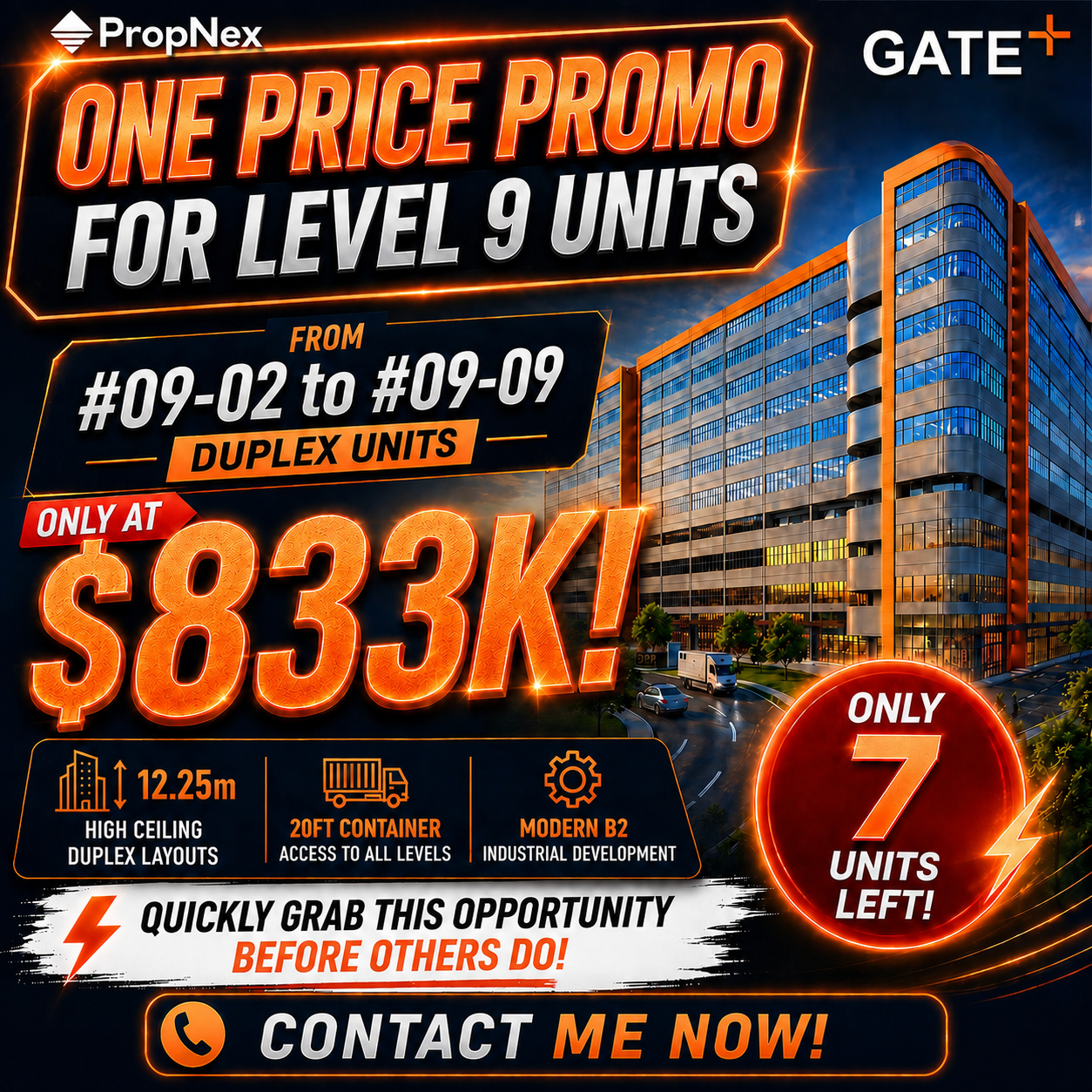 Gate Plus B2 Industrial Facebook ad: Positive Cashflow Asset