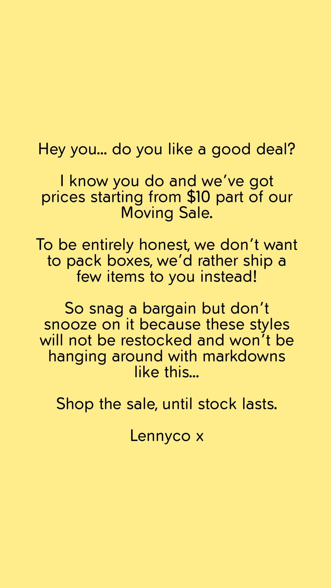 Lennyco. Facebook ad