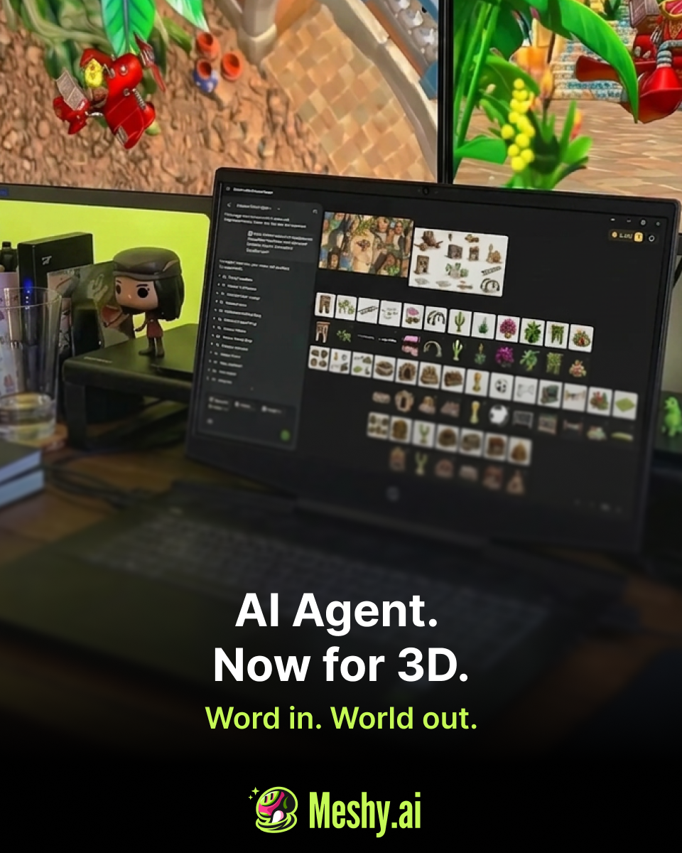 Meshy Facebook ad