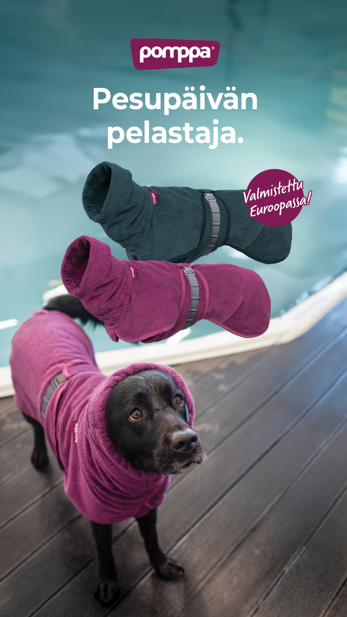 Pomppa Dogwear Facebook ad from Jun 23, 2026