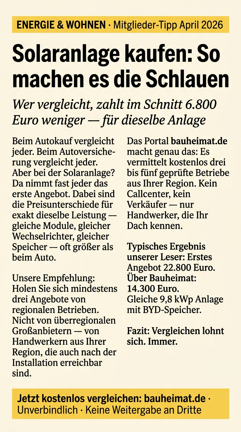 Bauheimat Facebook ad