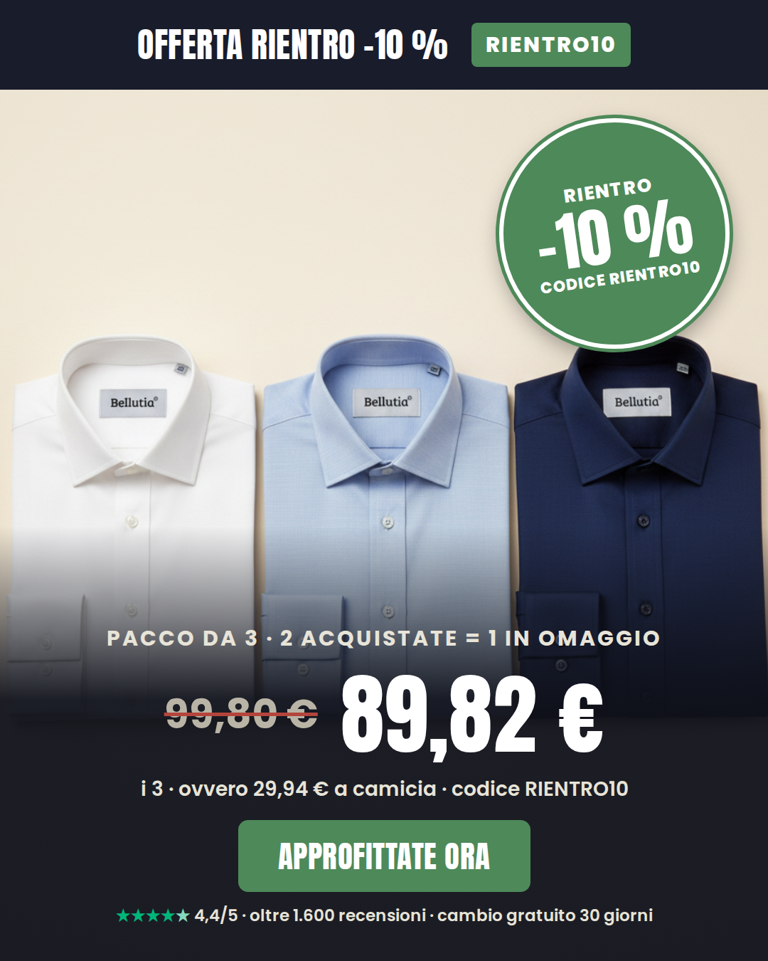 Bellutia Italia Facebook ad