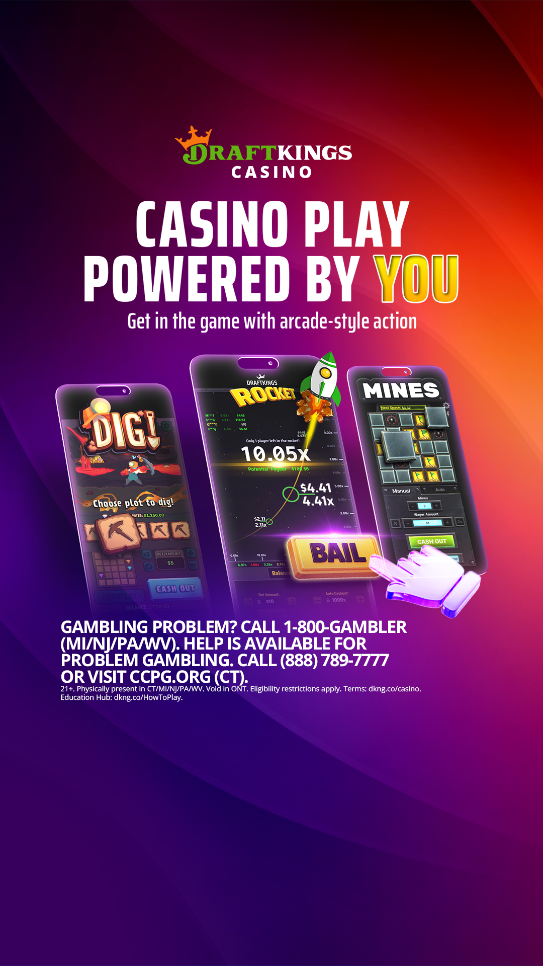 DraftKings Casino Facebook ad