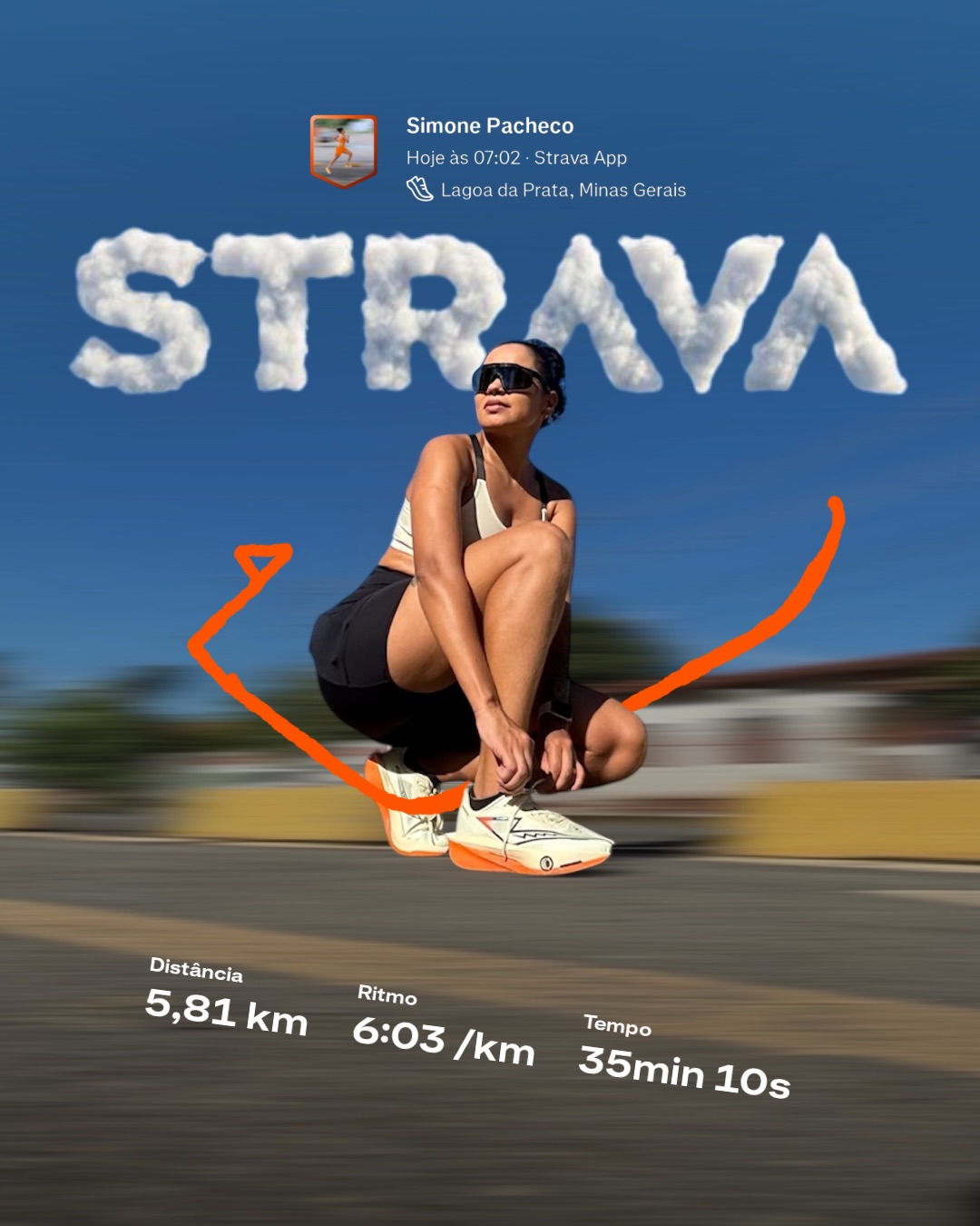 Simone Pacheco Facebook ad: @strava