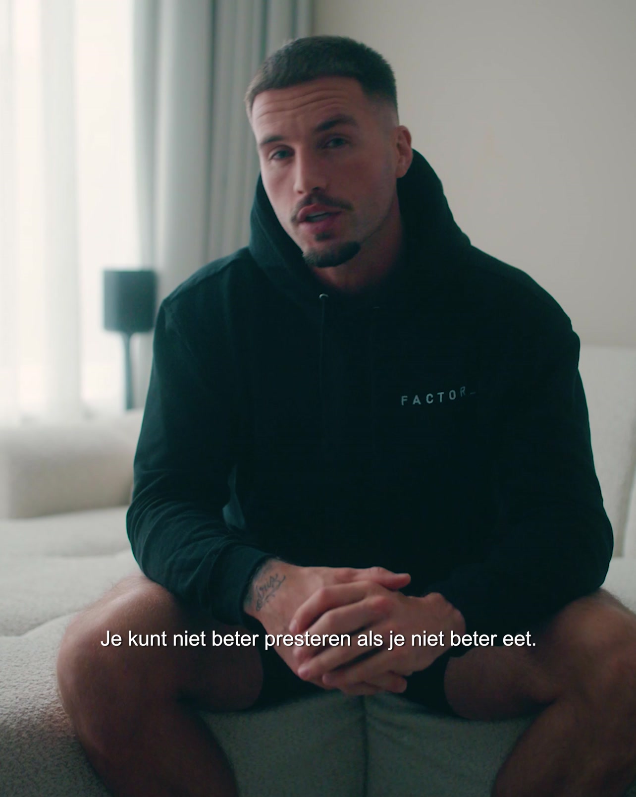 Factor Meals Nederland Facebook ad: Factor houdt je focus op de finish line