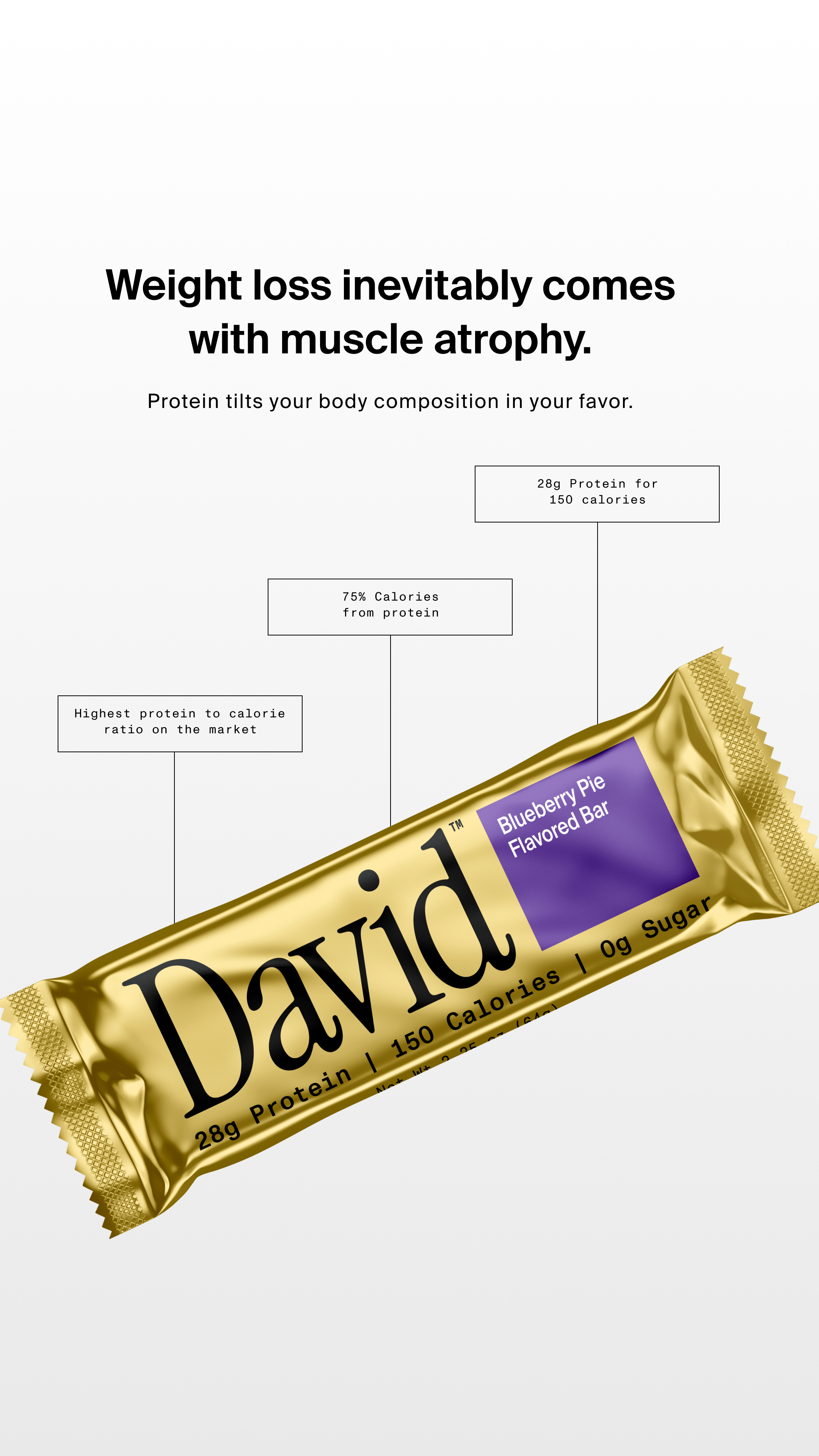 David Protein Facebook ad