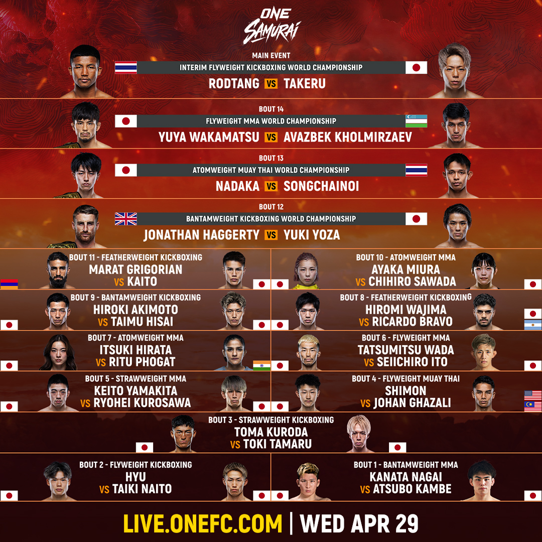 ONE Championship Facebook ad from Apr 24, 2026