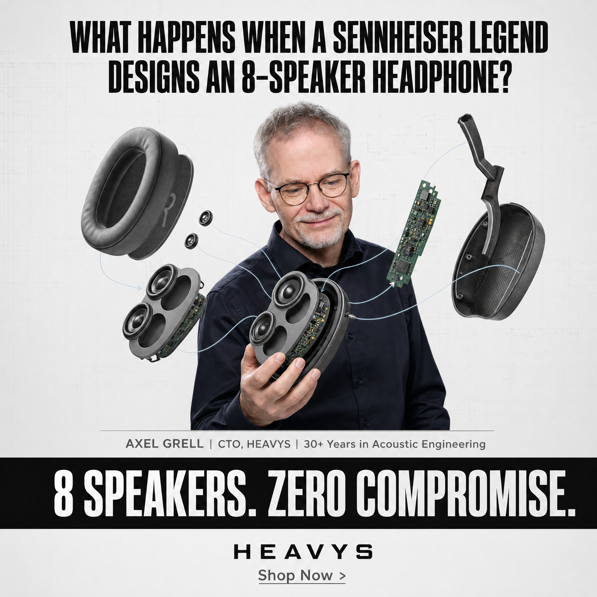 Heavys Facebook ad: The Anatomy of Pure Sound Transparency