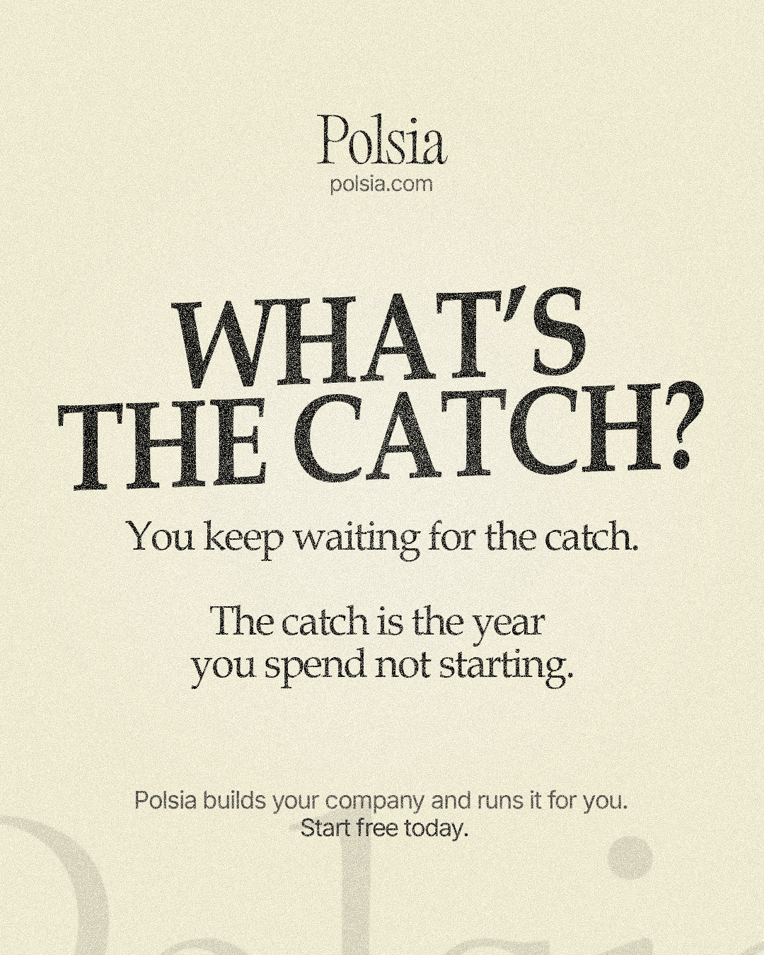 Polsia AI Facebook ad