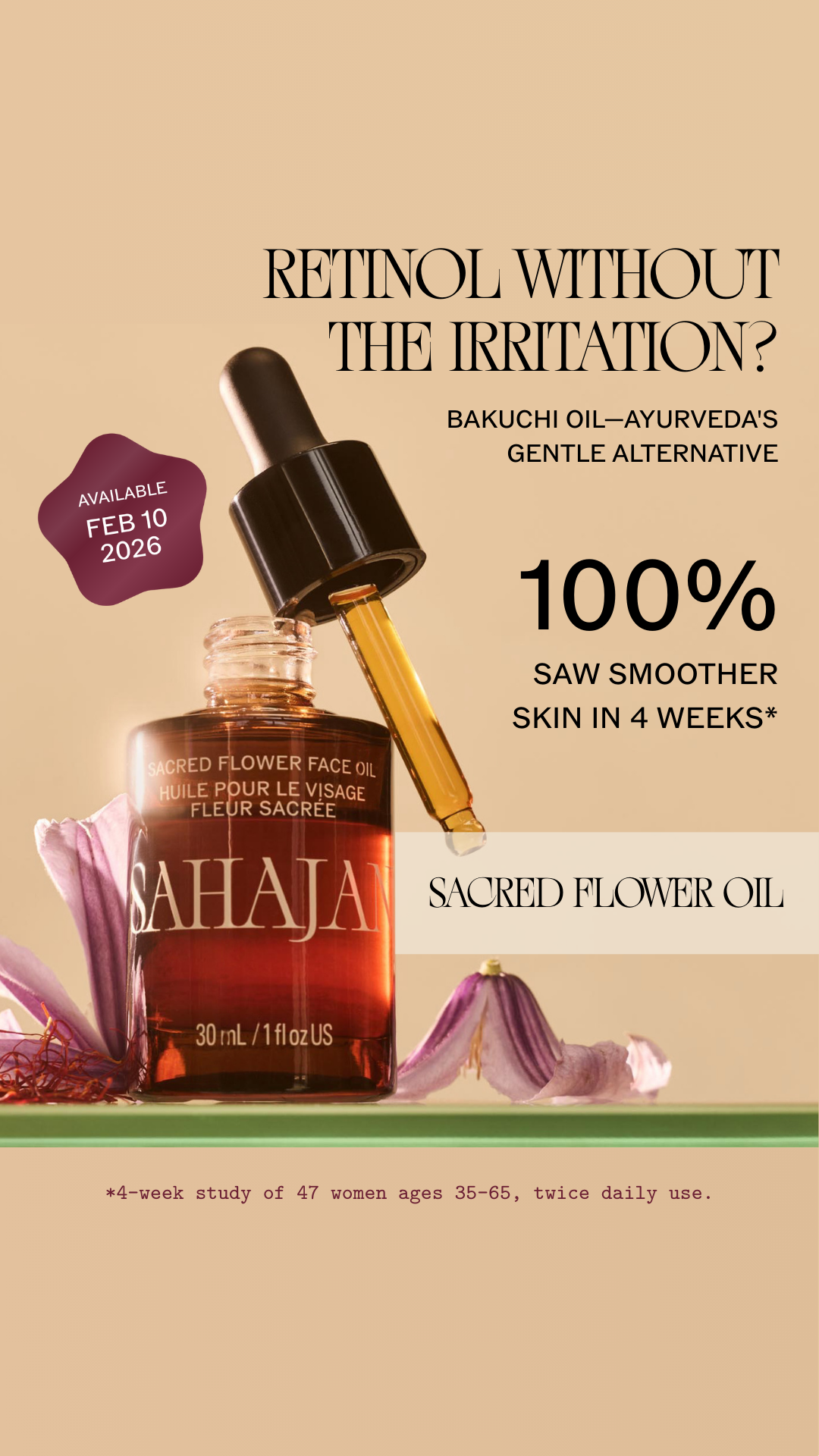 Sahajan Skincare Facebook ad
