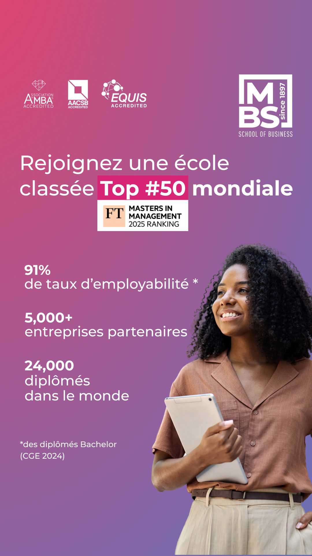 MBS School of Business Facebook ad