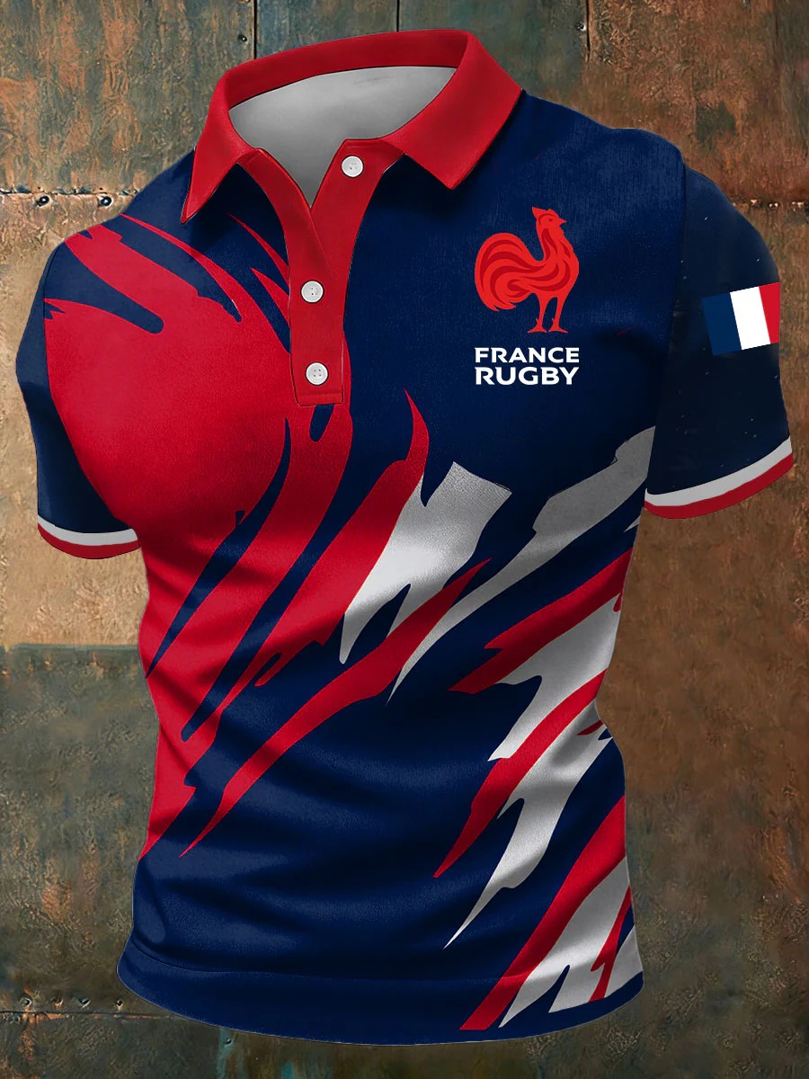 Impriwear Facebook ad: Né pour le rugby.