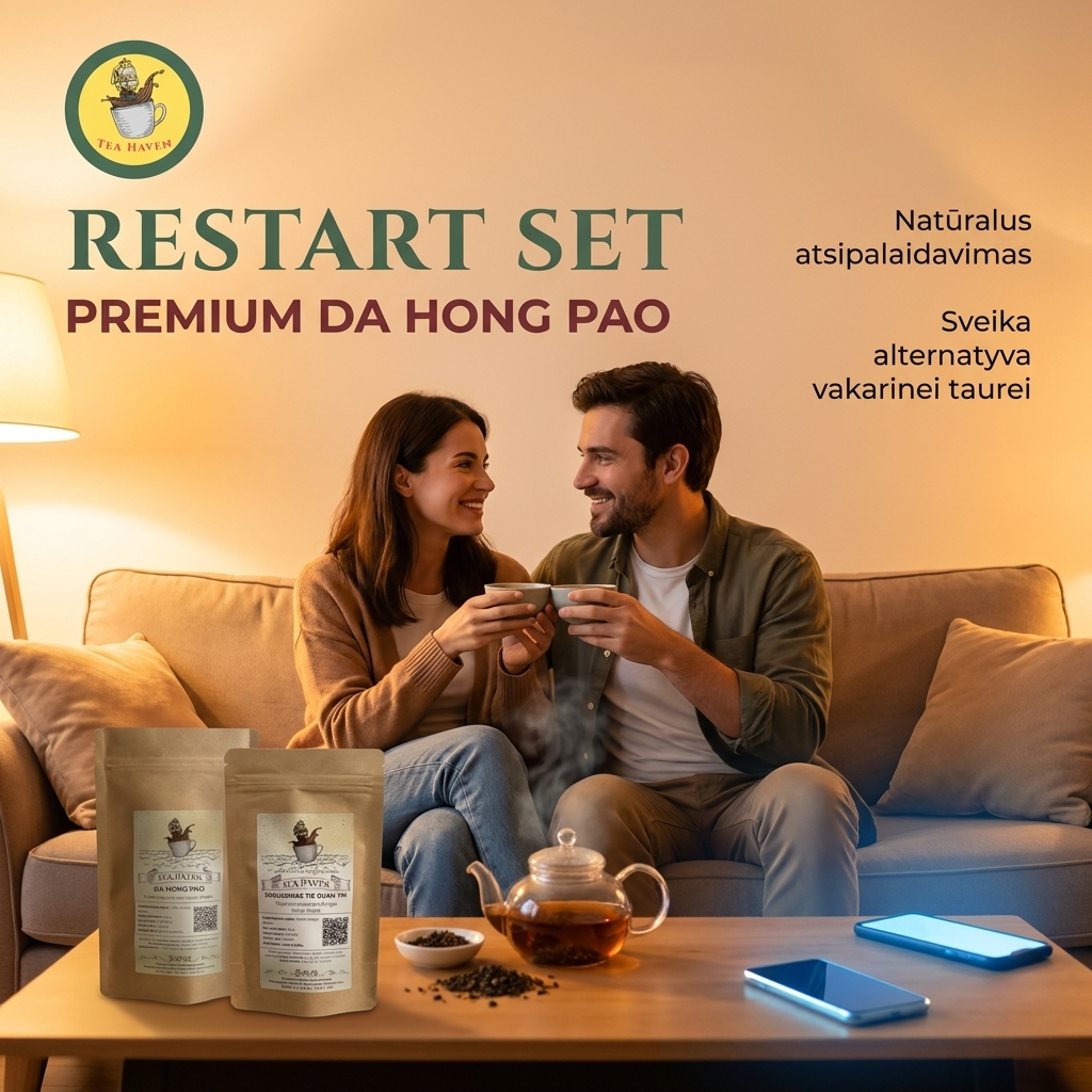 Tea Haven Facebook ad: Restart Set: Išjunkite stresą