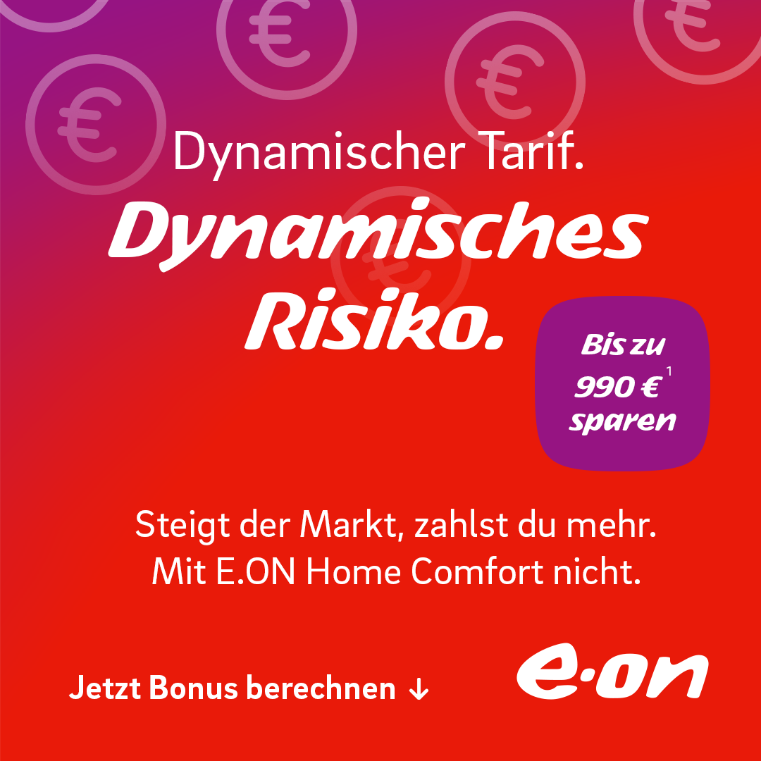 e.on Facebook ad: Bonus sichern. Risiko stoppen.