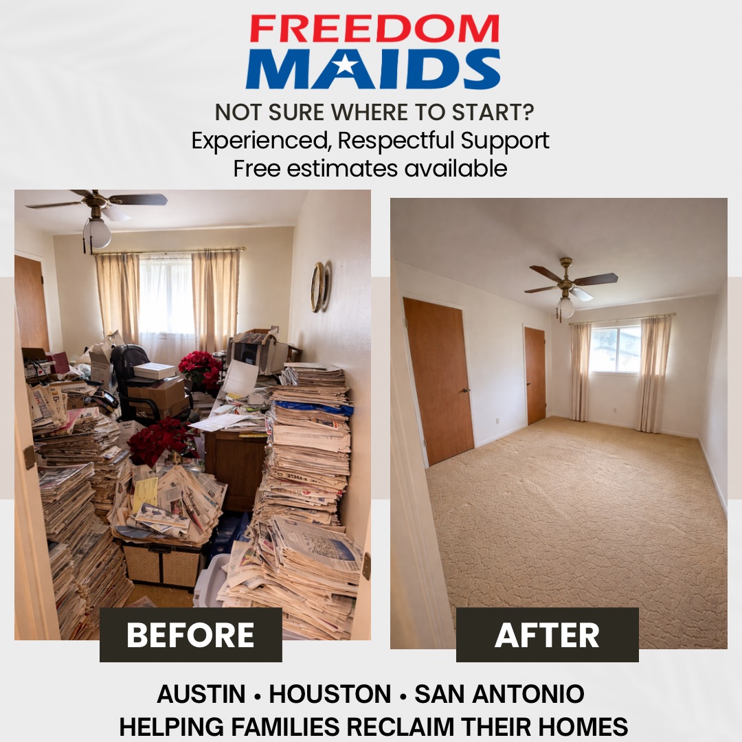 Freedom Maids Facebook ad: Hoarding Clean-up - Freedom Maids of Houston, The…