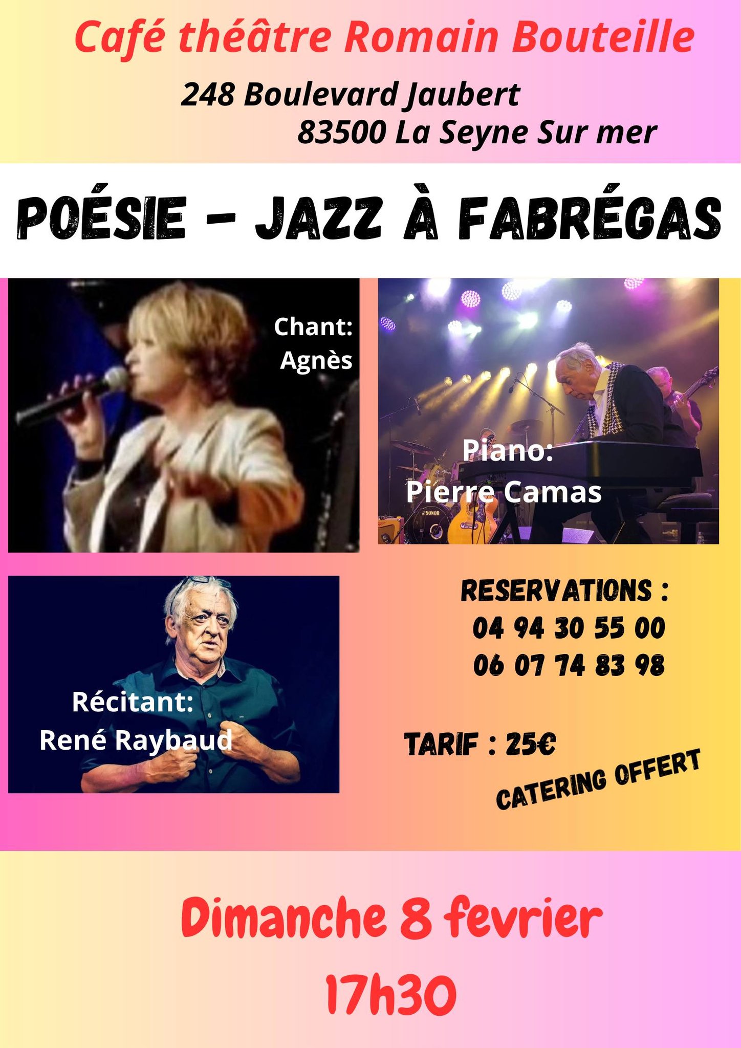 Théâtre Poquelin Fabrégas Facebook ad: PROGRAMME DE FÉVRIER