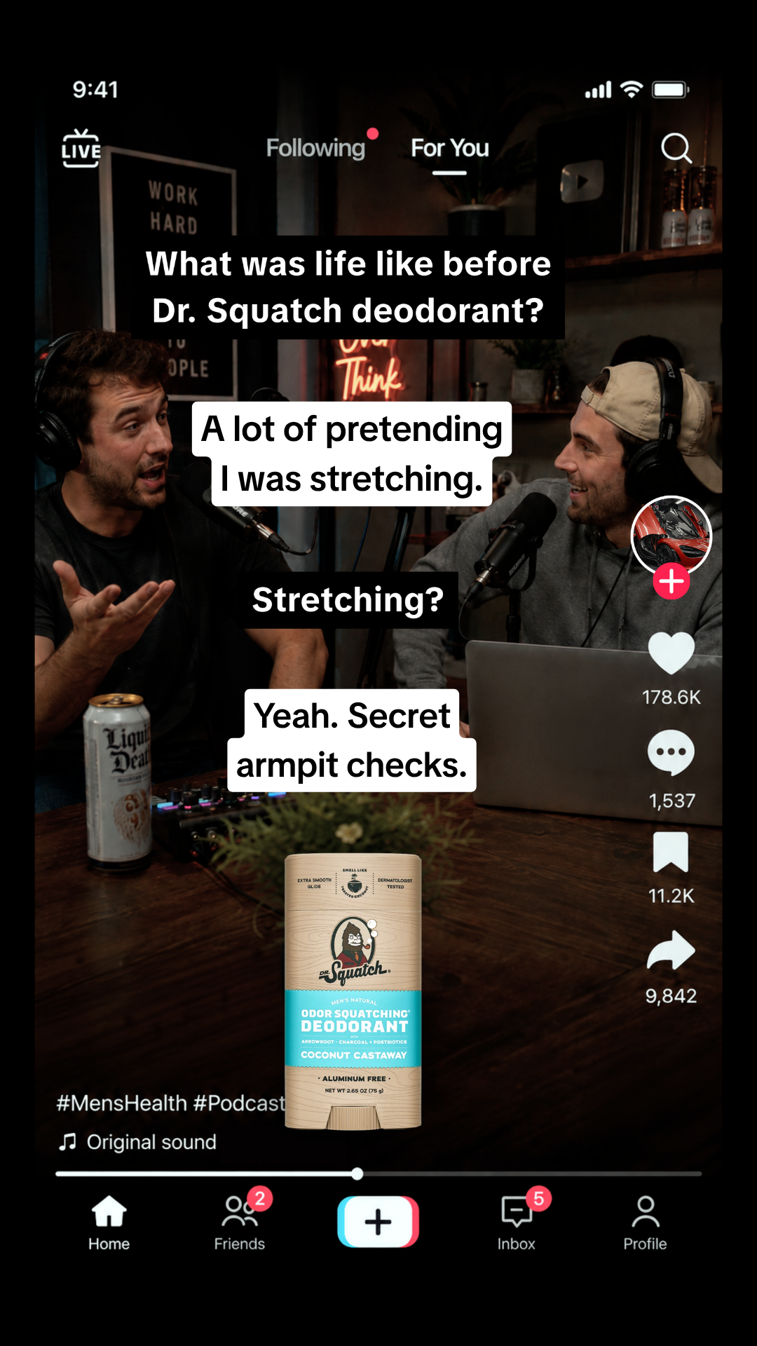 Dr. Squatch Facebook ad