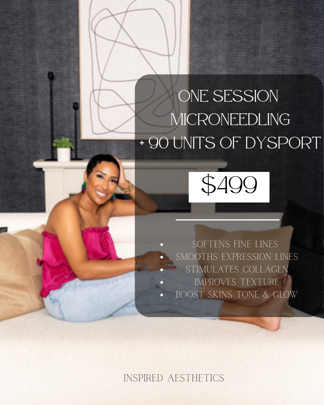 Inspired Aesthetics Facebook ad: Inflation Is Up, But This Deal Isn’t Groceries Keep Going…
