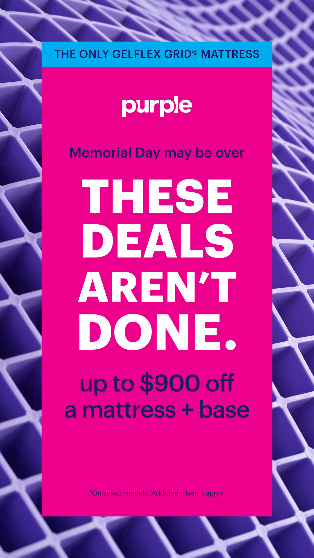 Purple Facebook ad