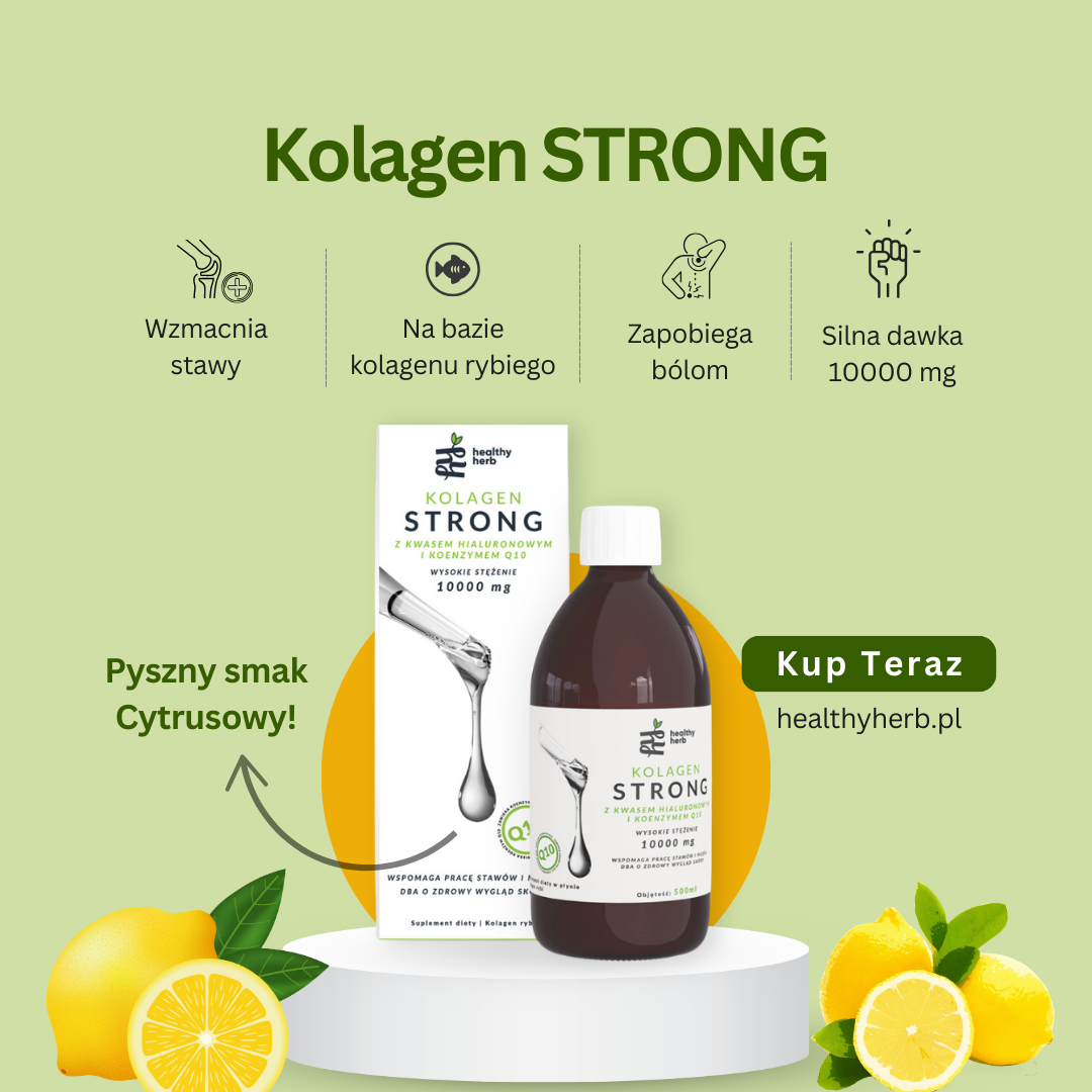 Healthy Herb Facebook ad: Aż 10 000 mg kolagenu rybiego