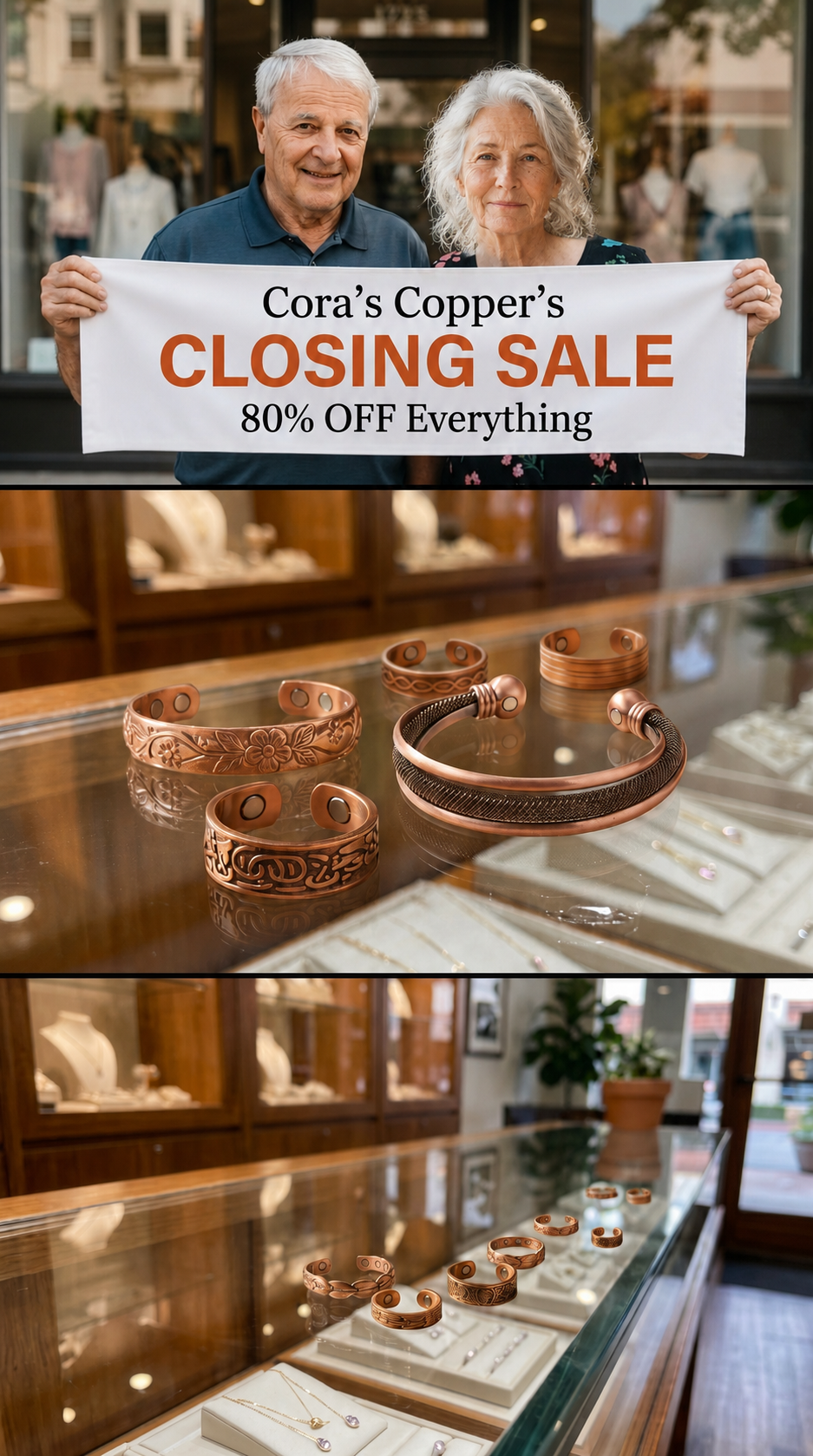 Cora's Copper Jewelry Facebook ad