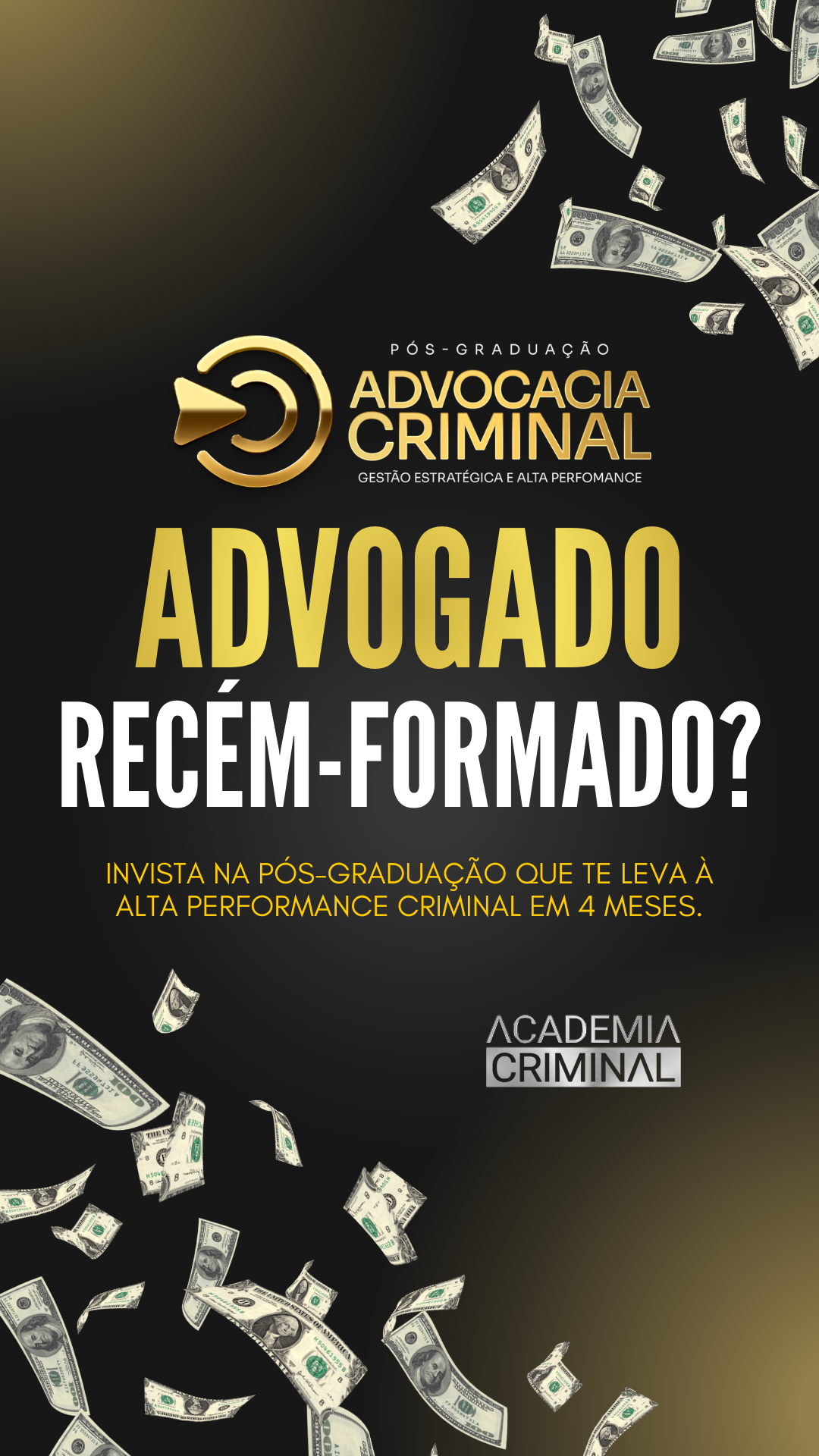 Academia Criminal Facebook ad