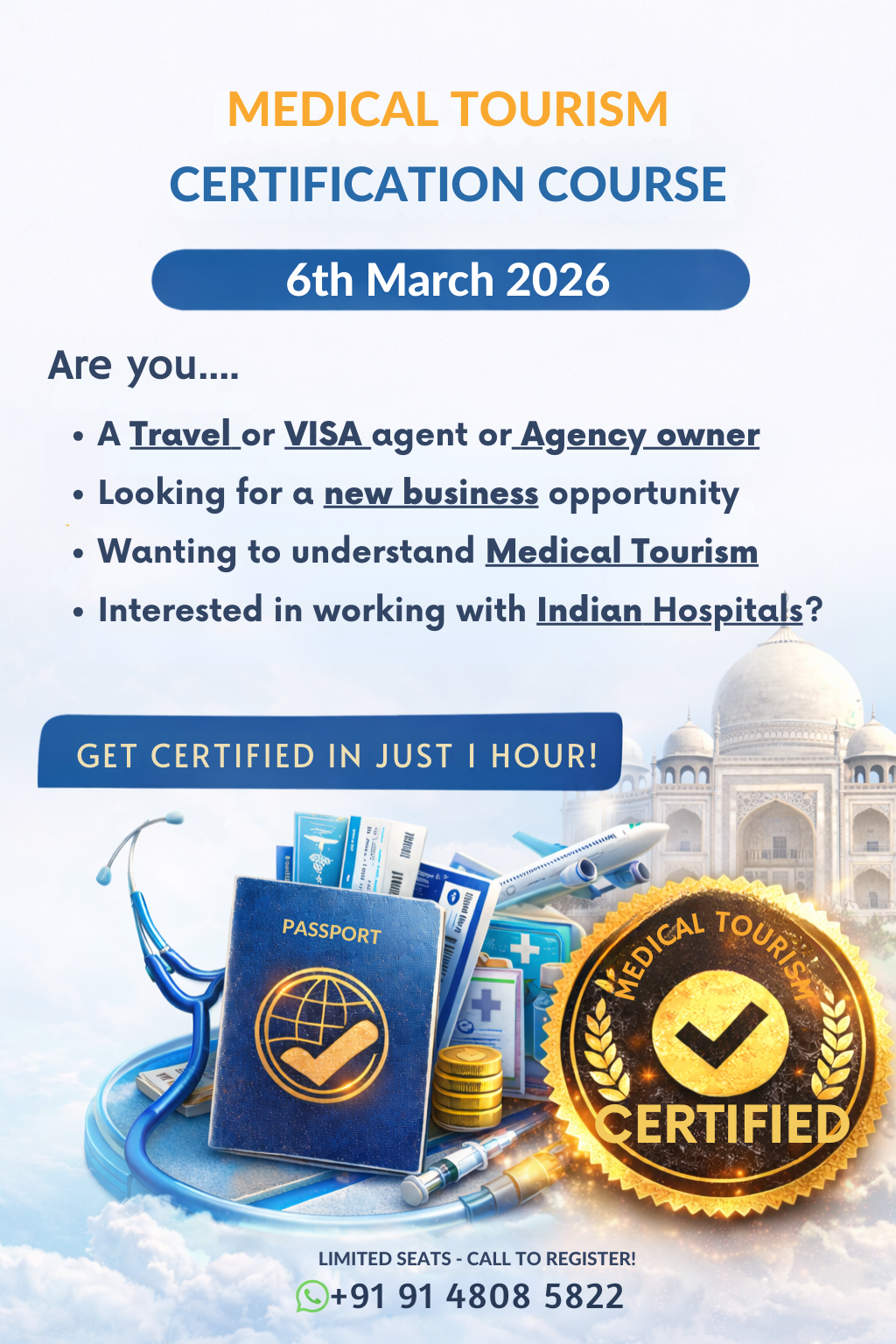 Cikitsa India Facebook ad: Learn • Partner with Indian Hospitals • Start Earning