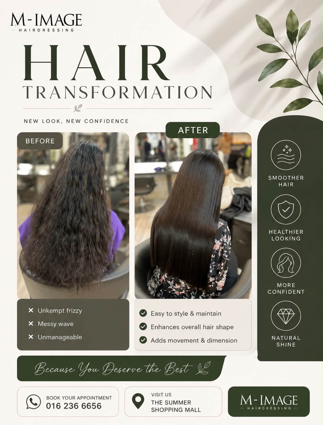 M Image Hairdressing 컨셉 파빌리온 Facebook ad: Struggling With Naturally Curly Hair?
