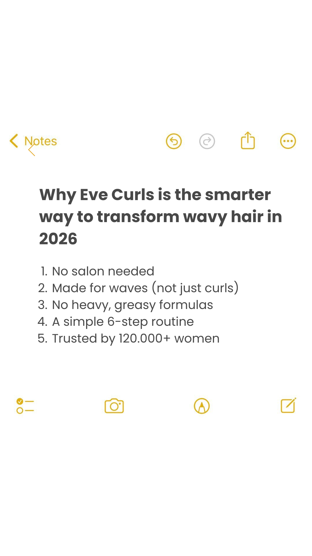 Eve Curls Facebook ad