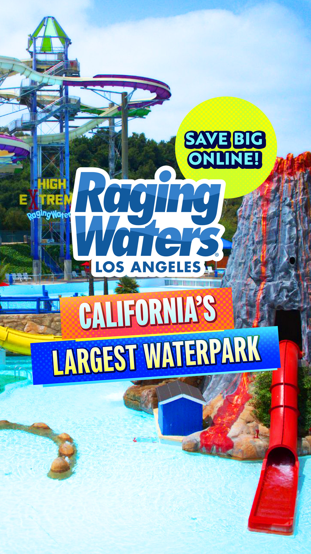 Raging Waters Los Angeles Facebook ad from Jun 12, 2026