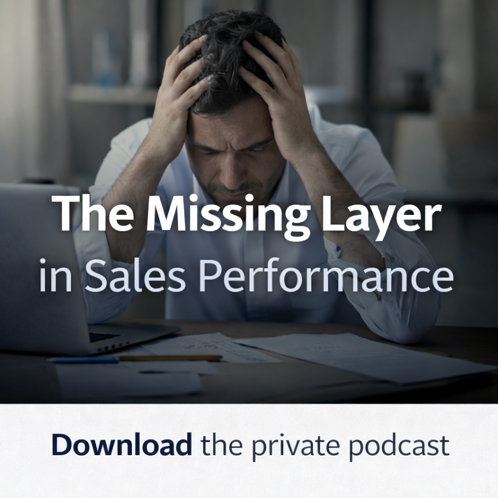 Breakthrough Mastery Facebook ad: Salespeople, download the private podcast