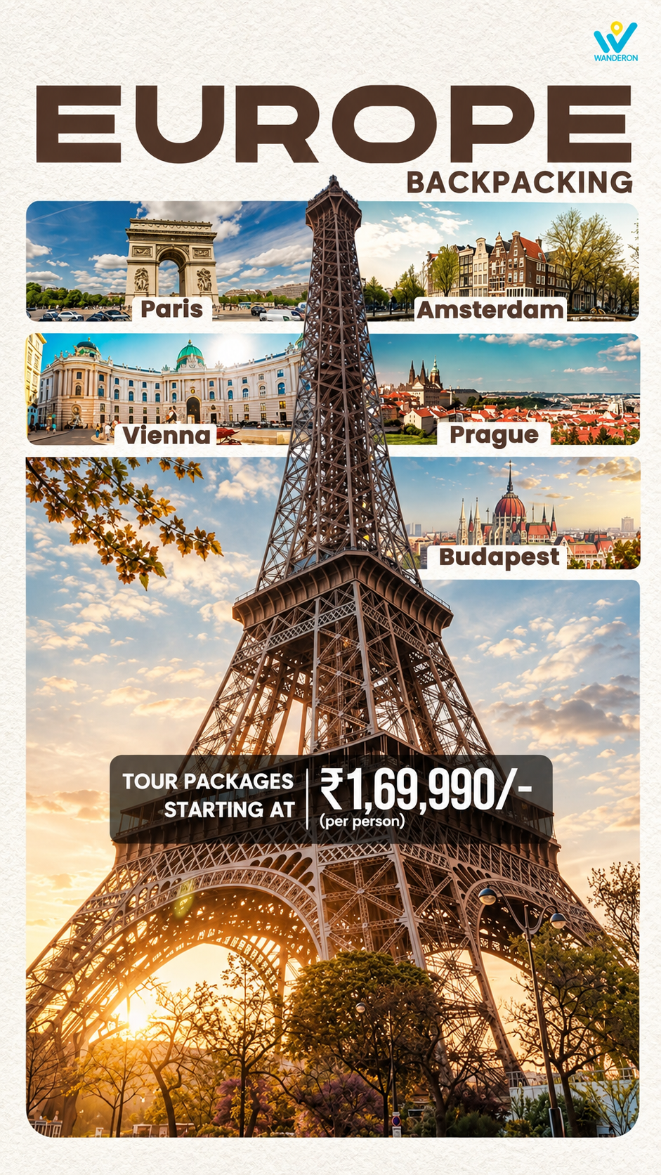 WanderOn Facebook ad: Who hasn’t dreamt of visiting Europe?