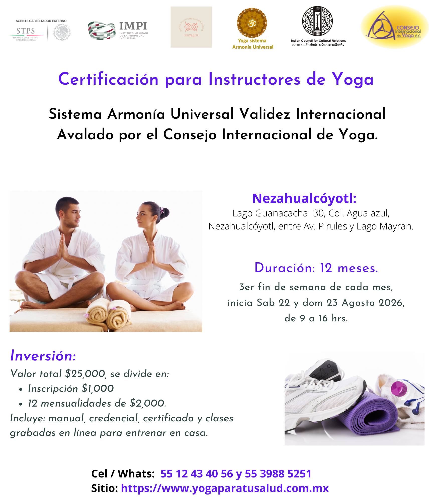 Consejo Internacional de Yoga en México Facebook ad