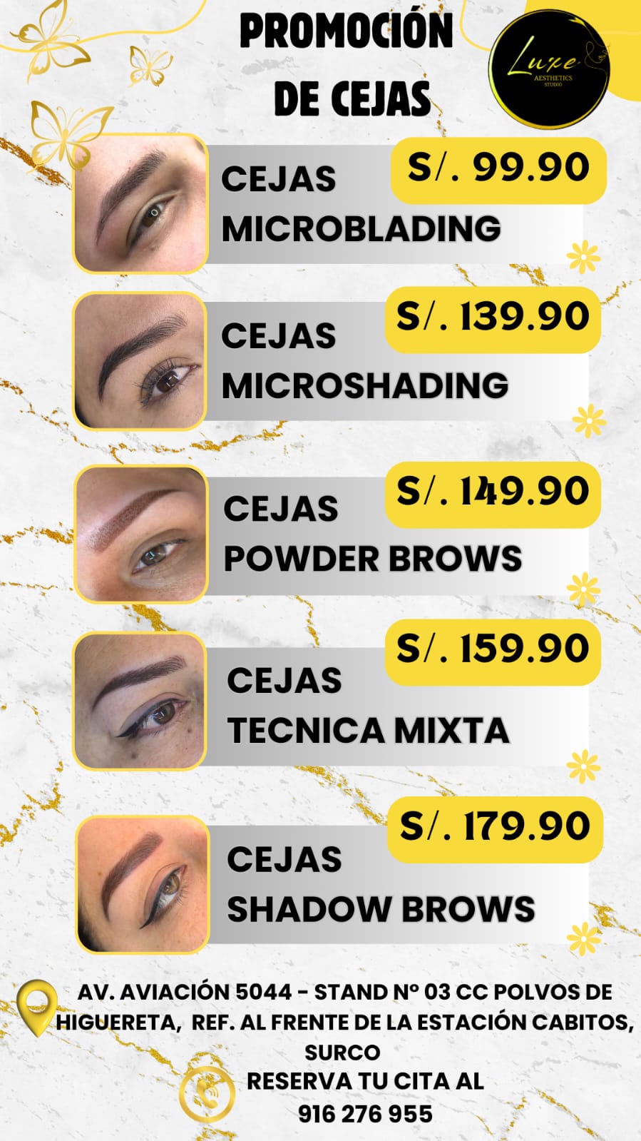 Luxe Aesthetics Studio Facebook ad from Feb 4, 2026