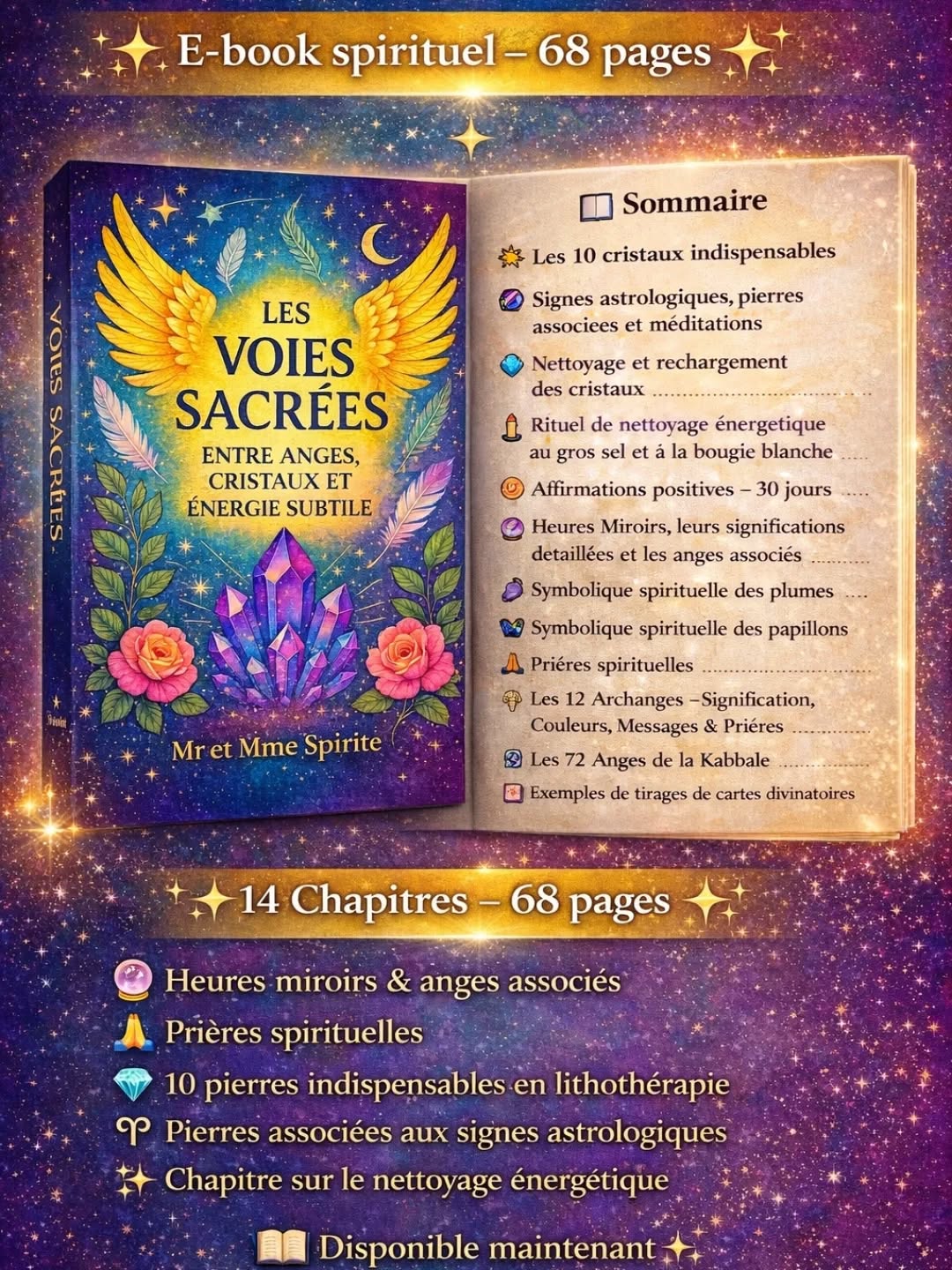 mretmme.spirite Facebook ad: Les Voies Sacrées, E-book spirituel (68 pages) à…