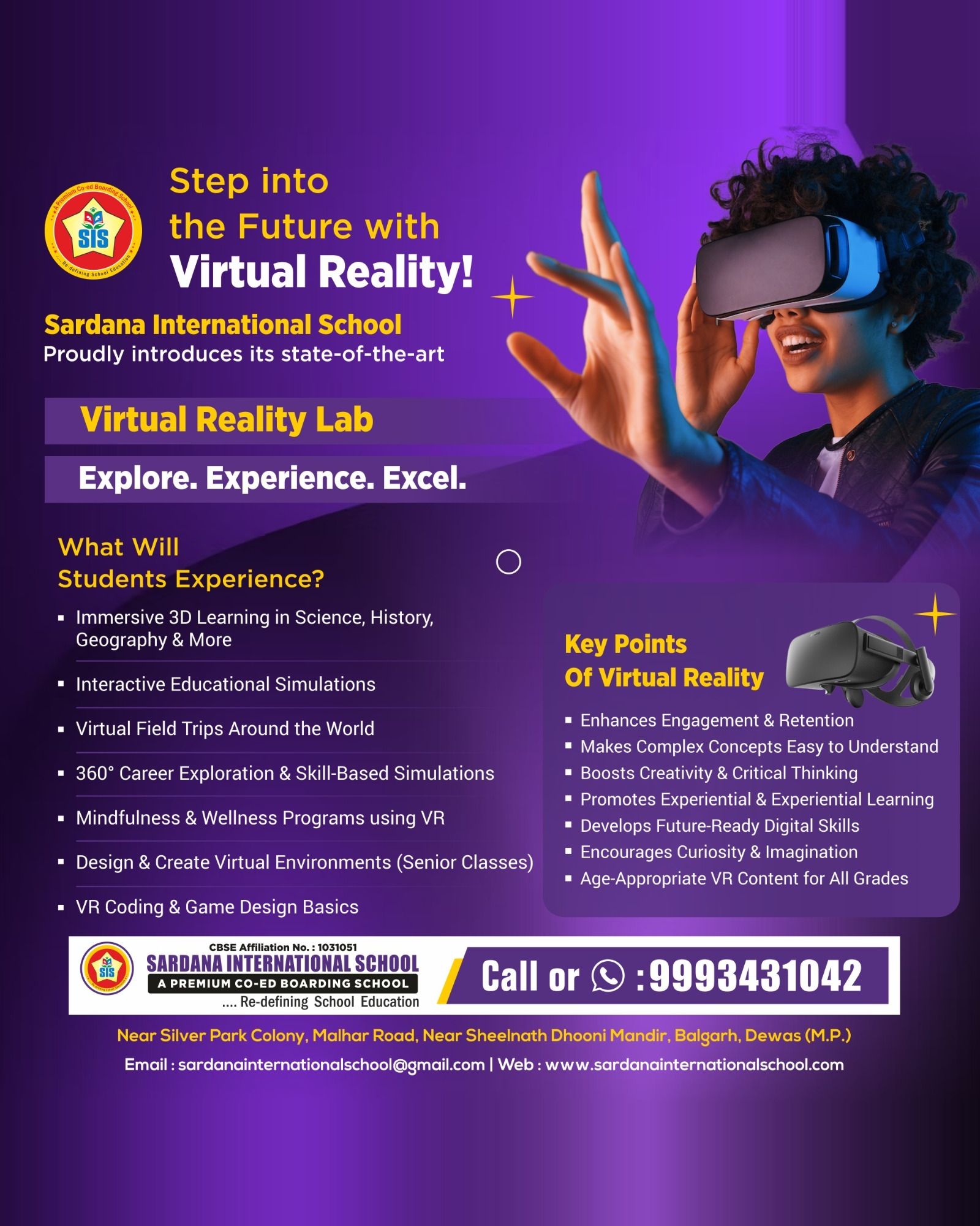 Sardana International School Facebook ad: A Better Future Starts Here