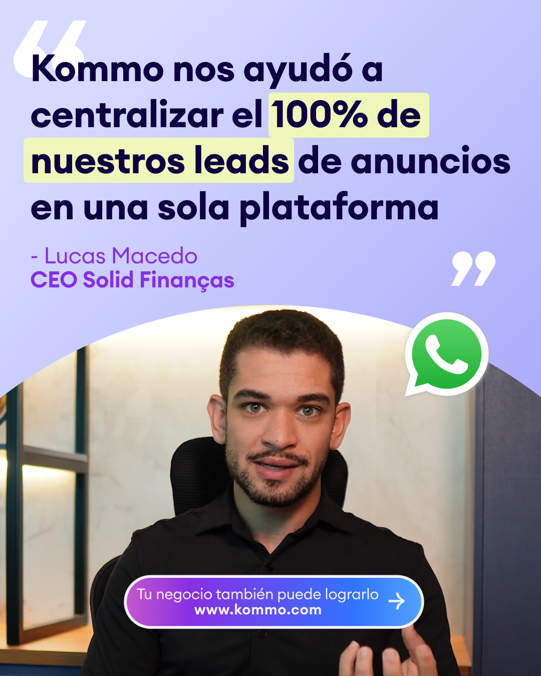 Kommo Español Facebook ad