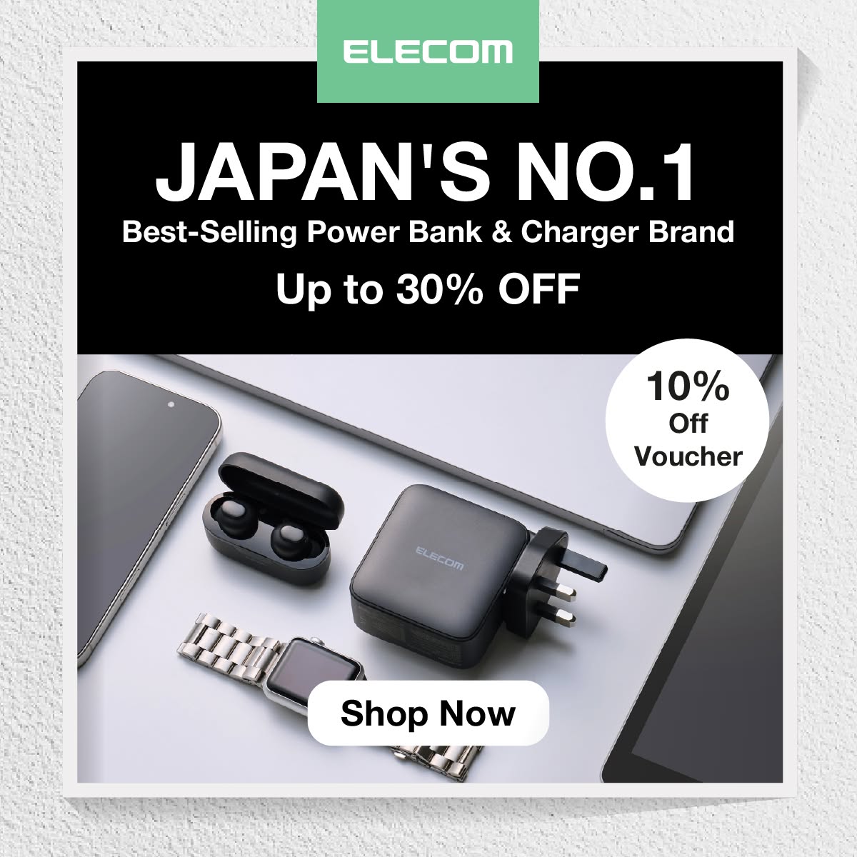 Elecom Malaysia Facebook ad: Claim FREE Gifts With Min Spend